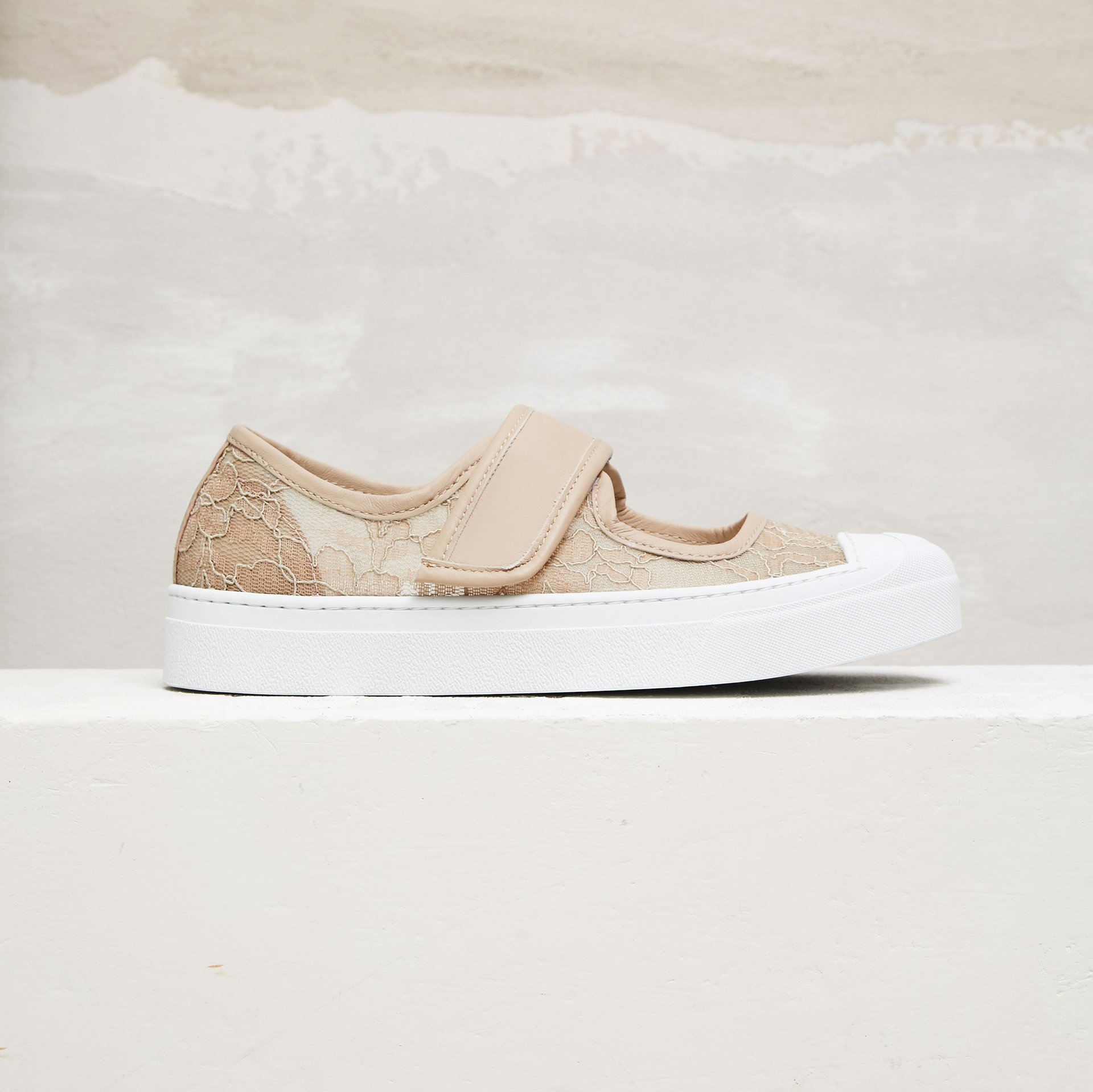 Бежевые текстильные кеды - Main image