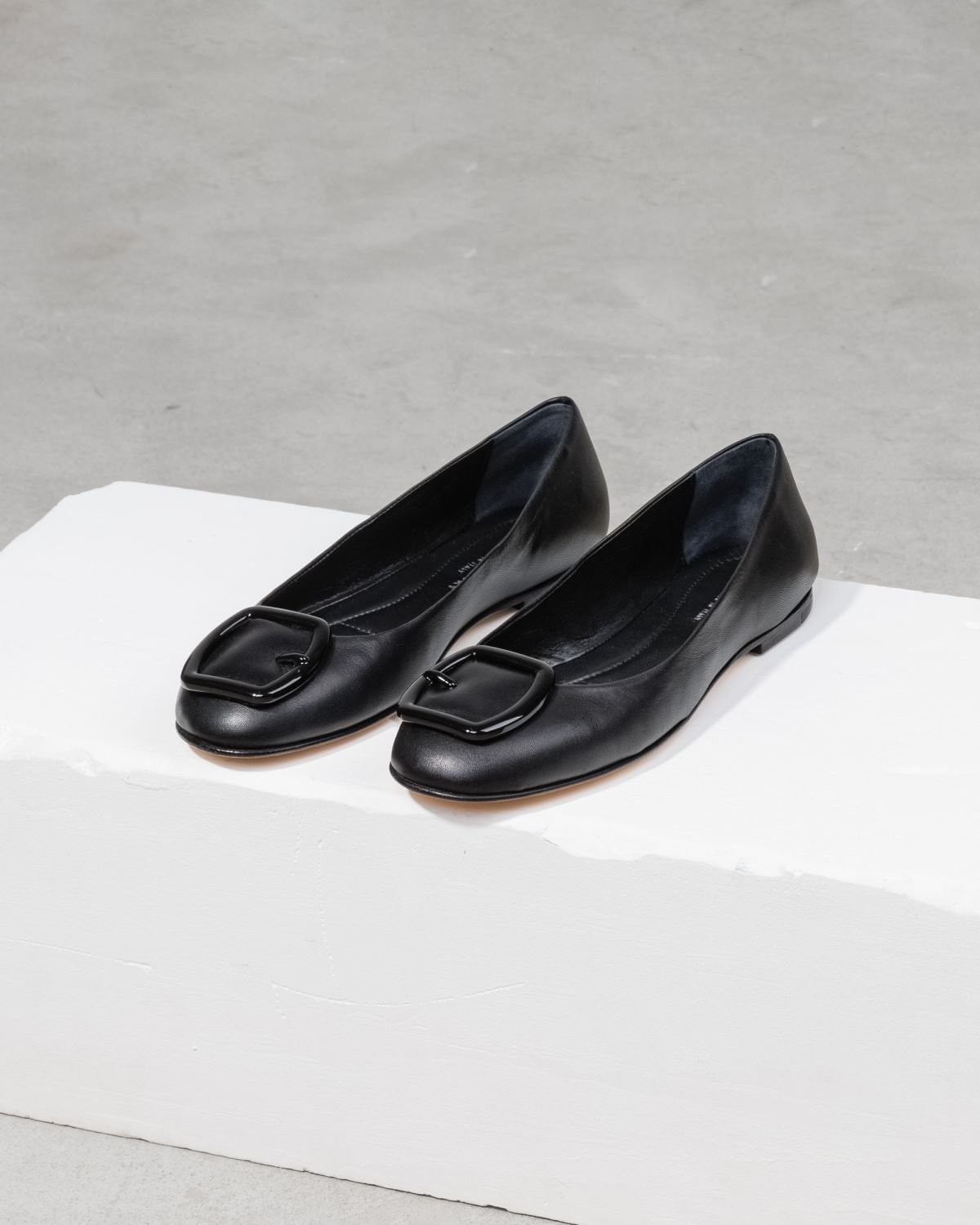 Черные кожаные балетки - Image 3 of 5
