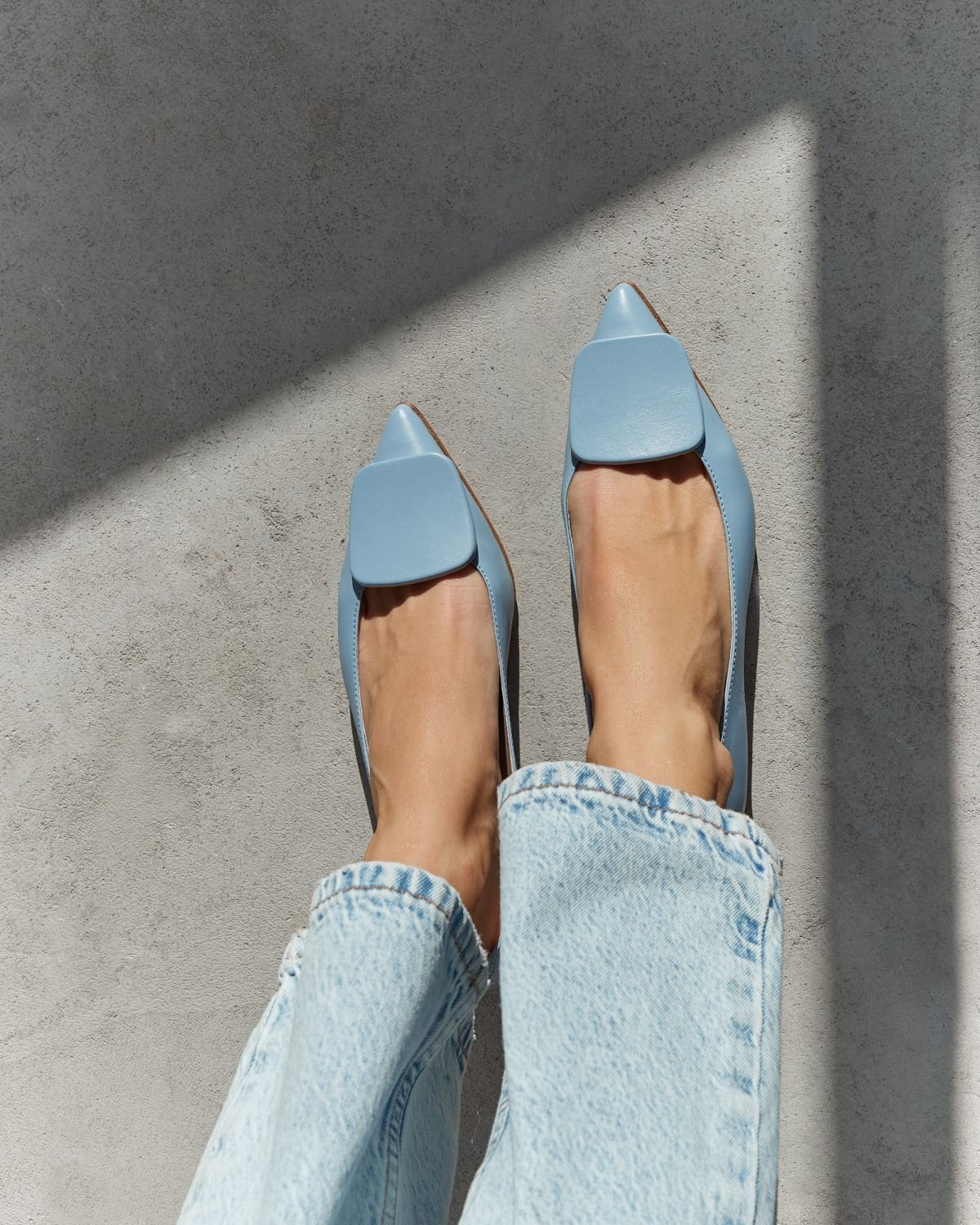 Голубые кожаные туфли - Image 6 of 7