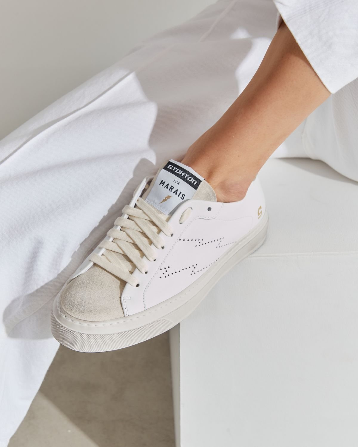 Белые кожаные кеды - Main image