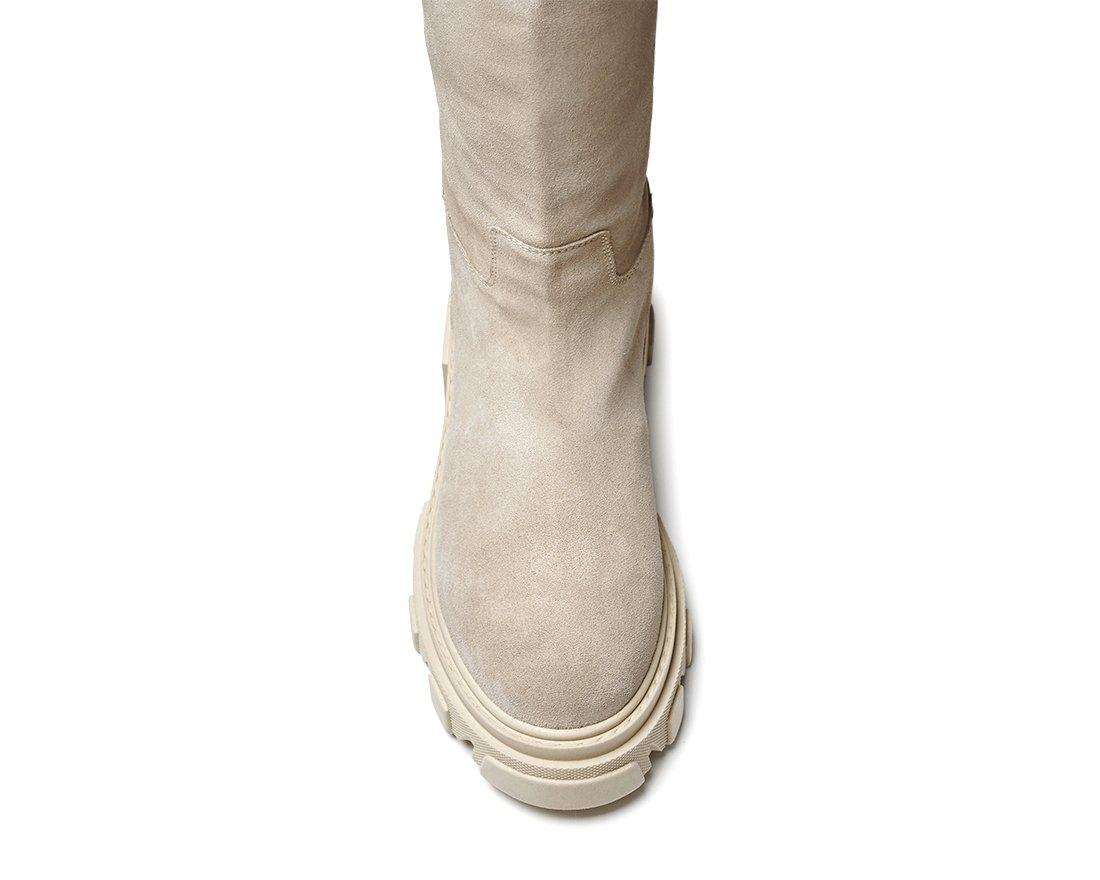 Светлые замшевые сапоги - Image 4 of 4