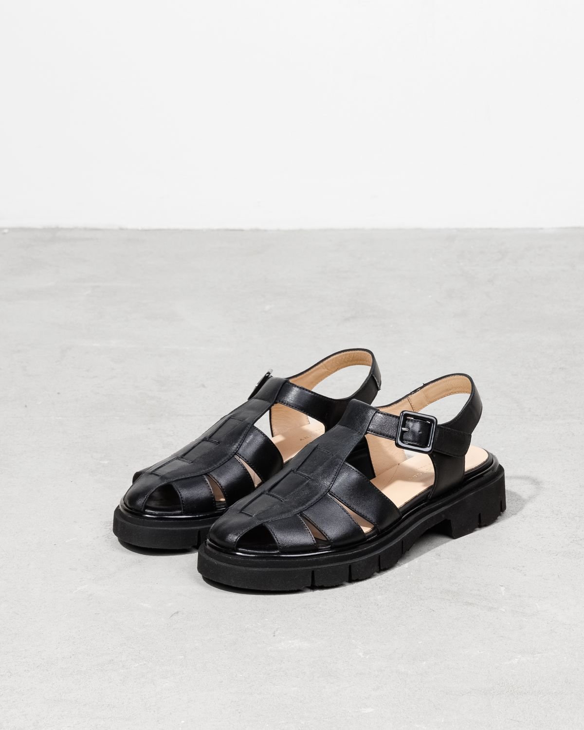 Черные кожаные сандалии - Image 3 of 4