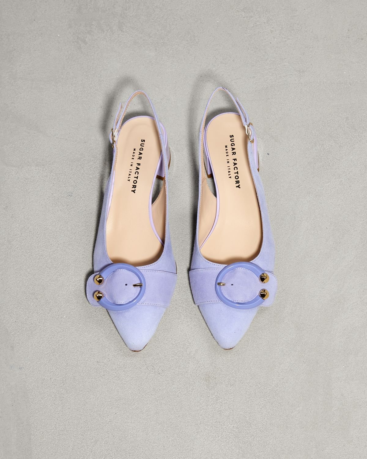 Лавандовые замшевые туфли - Image 2 of 6