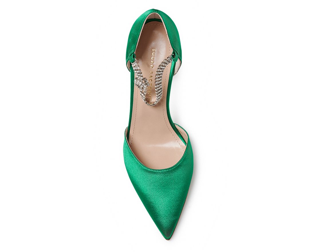 Зеленые атласные туфли - Image 4 of 5
