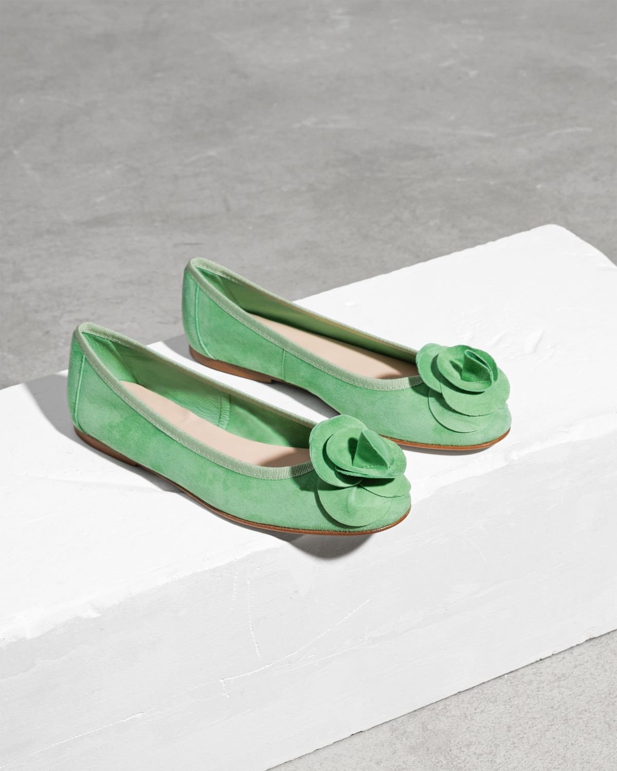 Зеленые замшевые балетки - Image 3 of 4