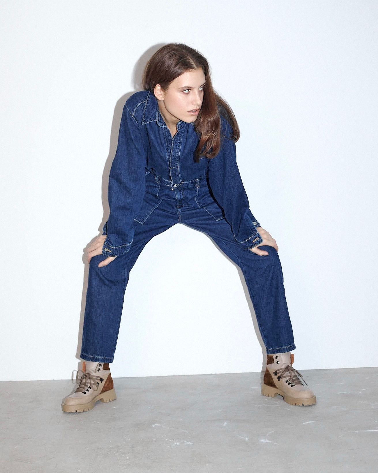 Бежевые замшевые ботинки - Main image