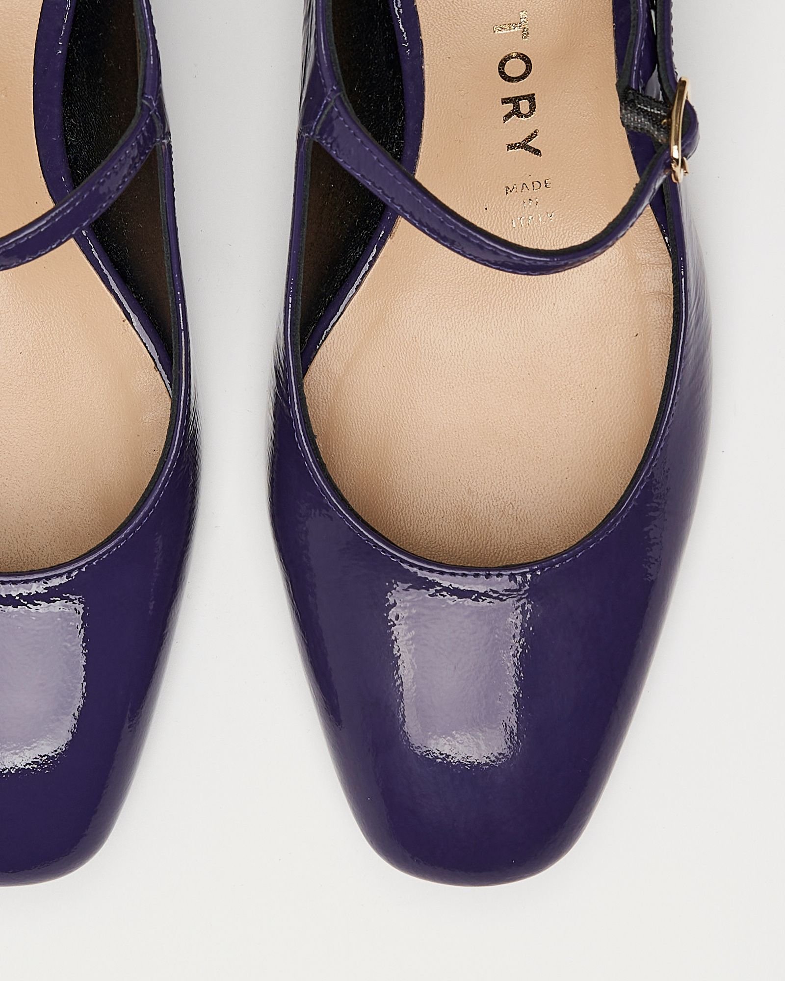 Фиолетовые кожаные туфли - Image 4 of 7