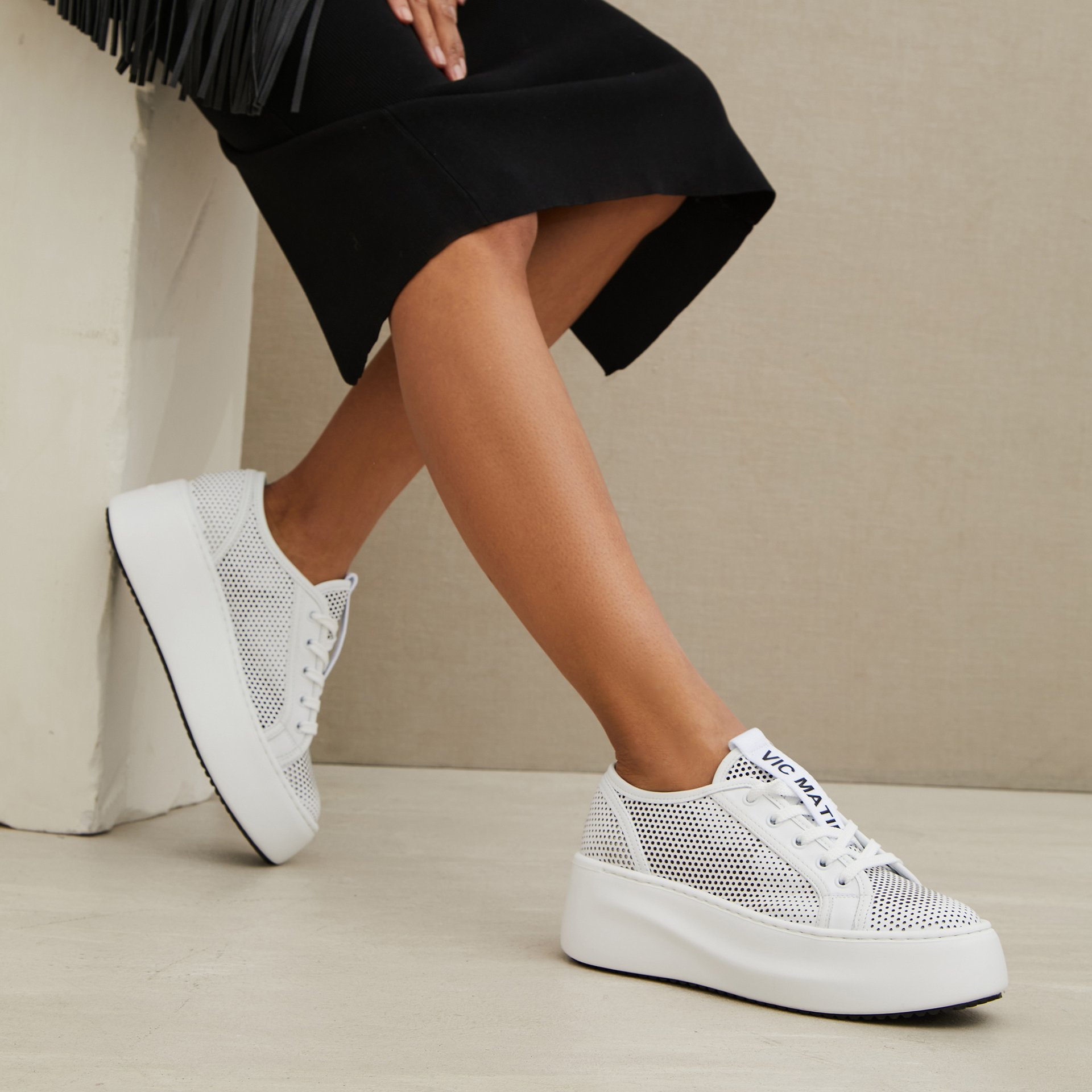 Белые кожаные кеды - Image 4 of 5