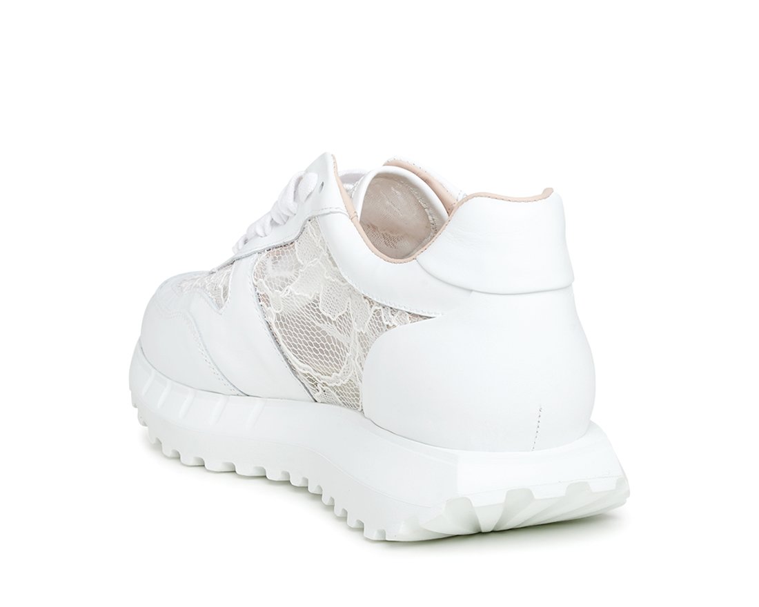 Белые кожаные кроссовки - Image 3 of 5