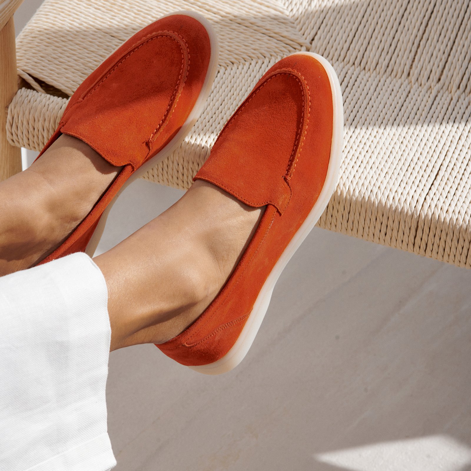 Оранжевые замшевые лоферы - Image 5 of 5