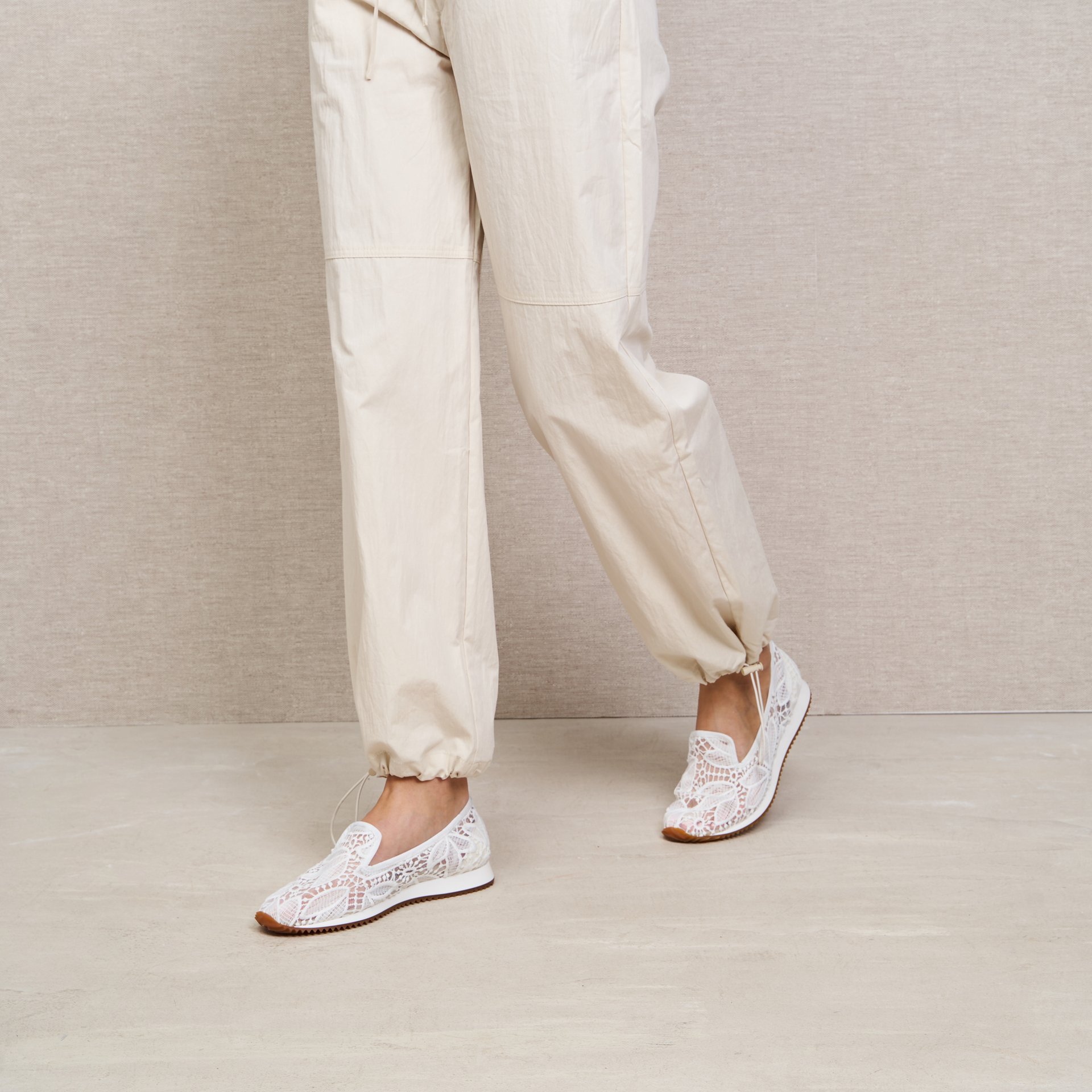 Белые текстильные кеды - Image 6 of 6