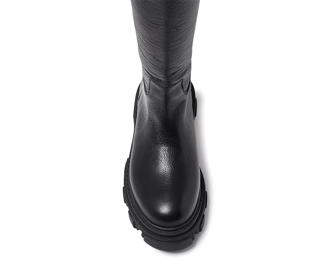 Черные кожаные сапоги - Image 4 of 4