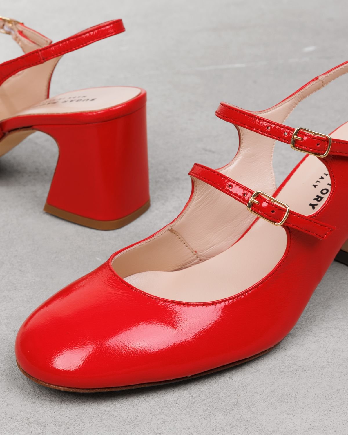 Красные кожаные туфли - Image 4 of 6