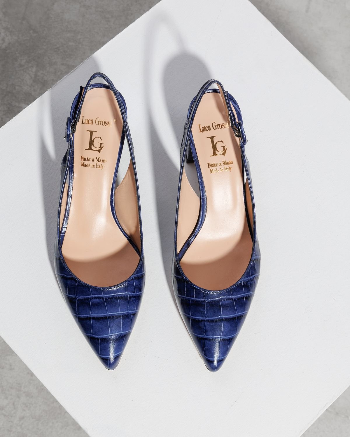 Темно-синие кожаные туфли - Image 2 of 4