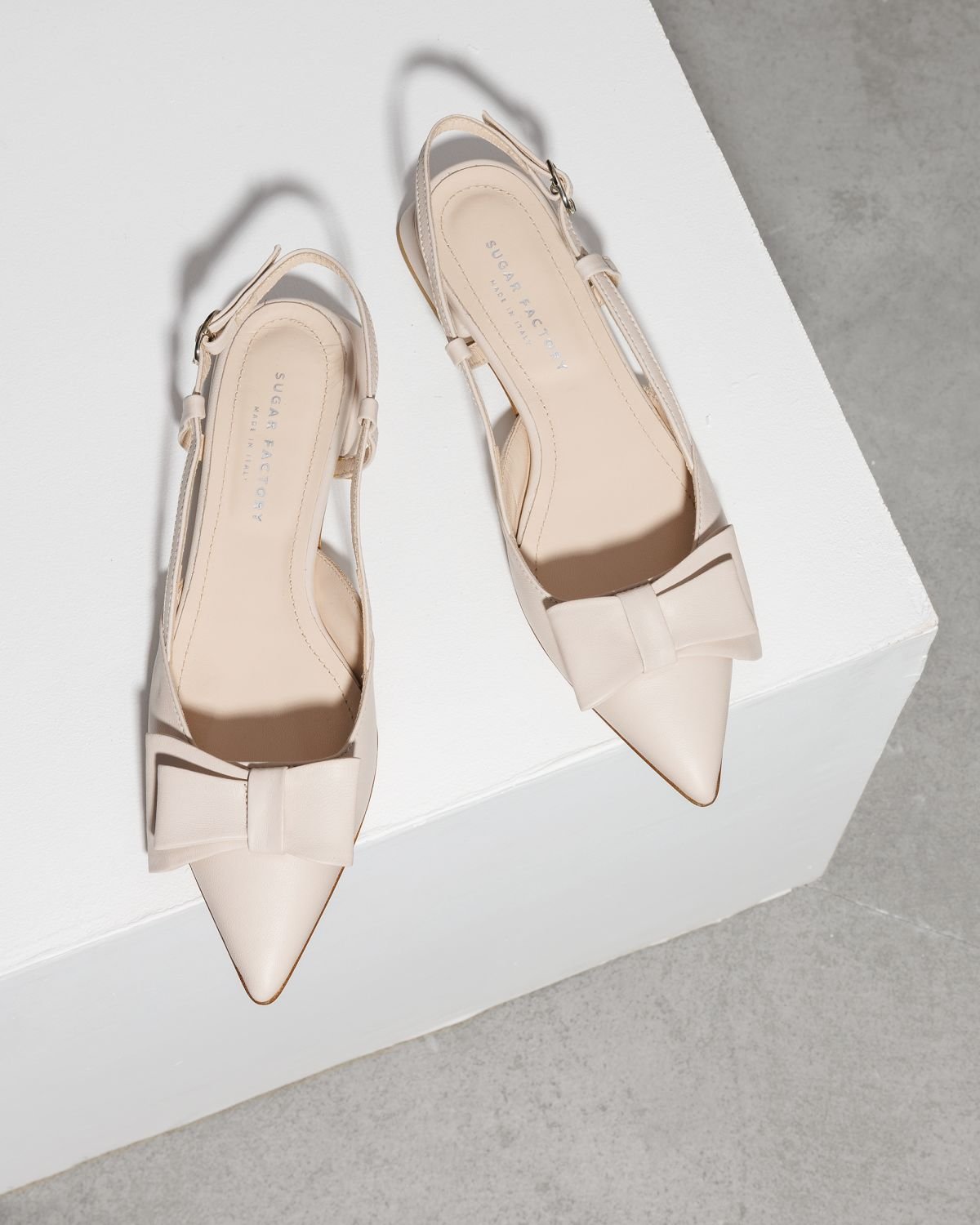 Светло-пудровые кожаные туфли - Image 2 of 6