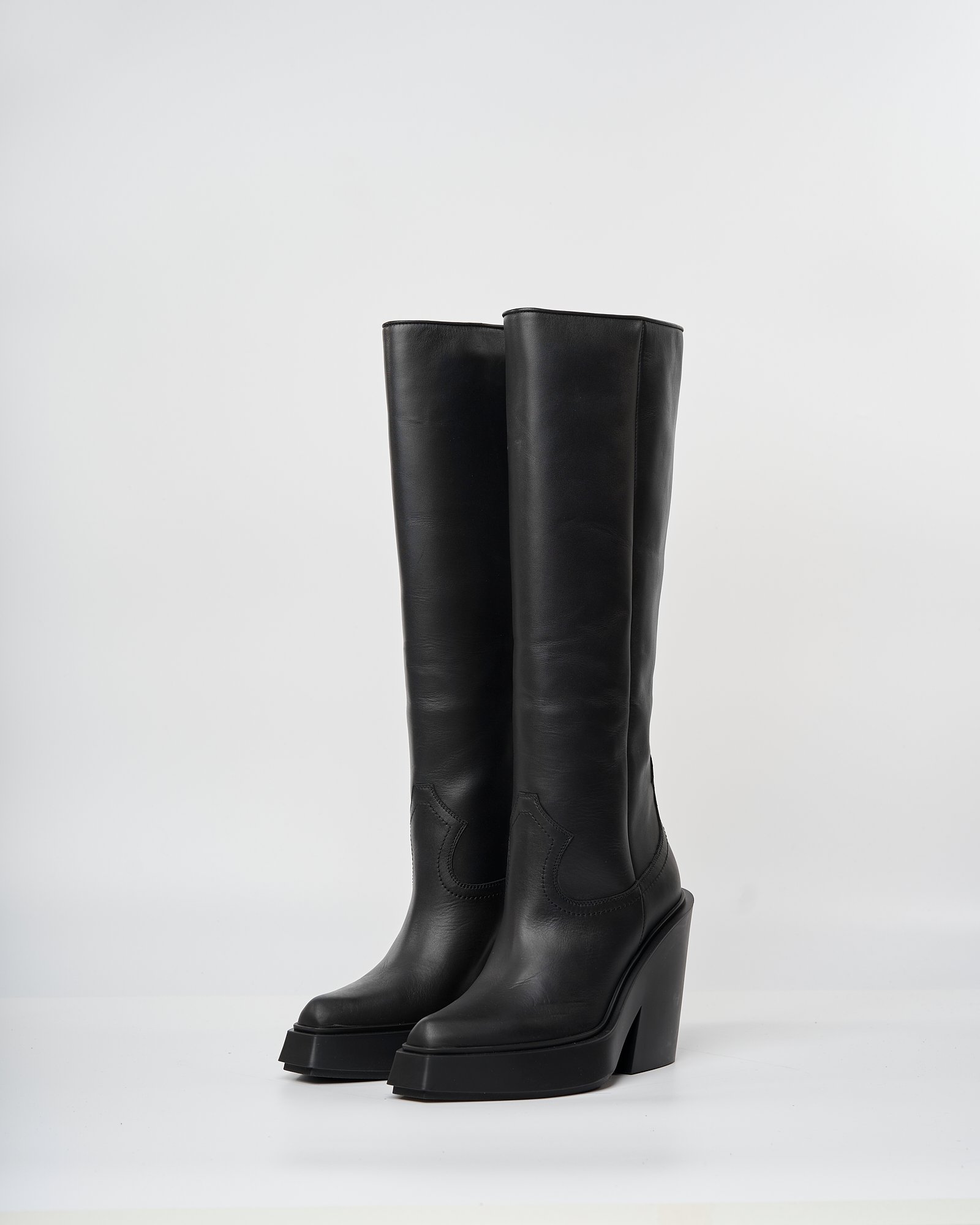 Черные кожаные сапоги - Image 2 of 3