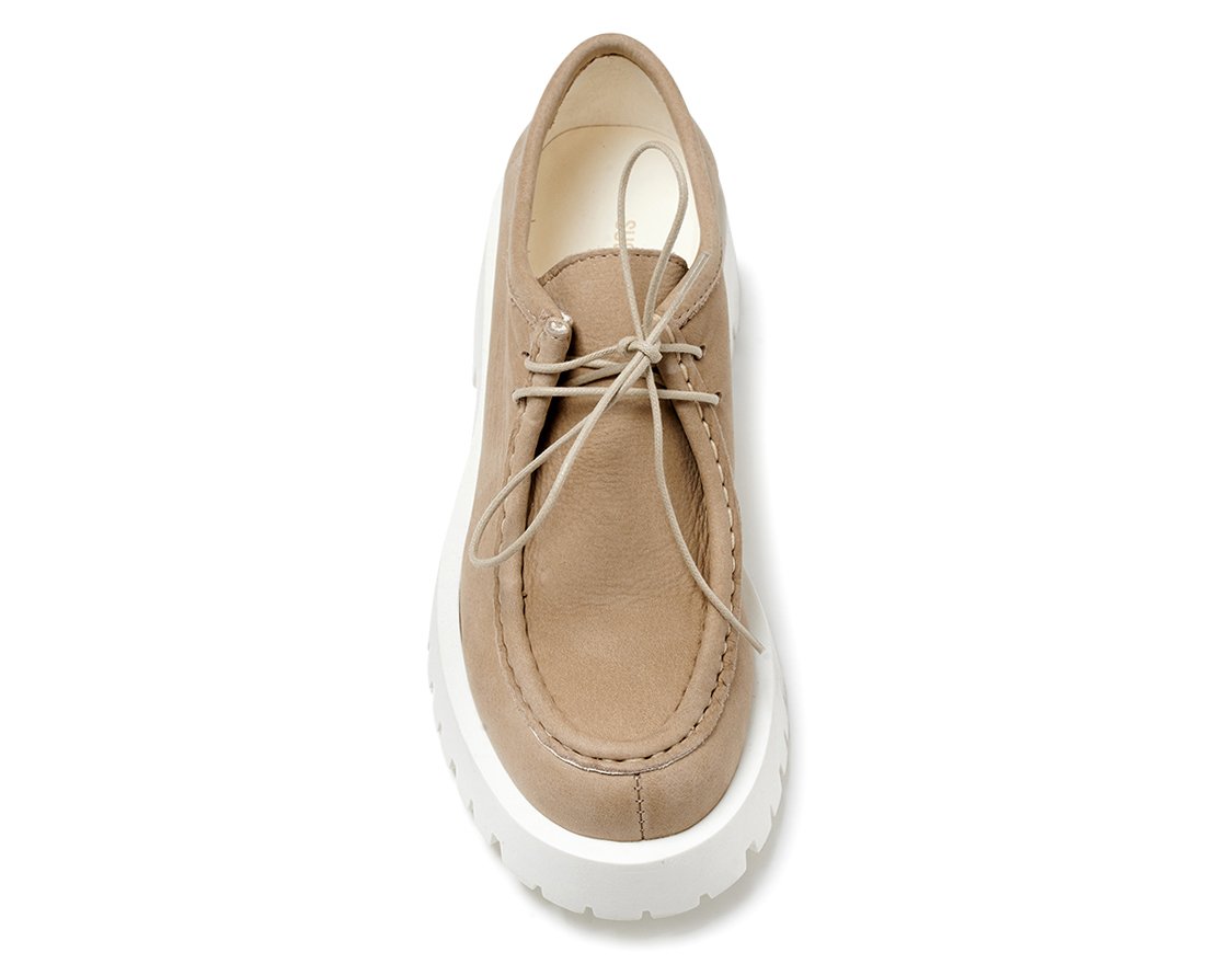 Бежевые лоферы из нубука - Image 4 of 5