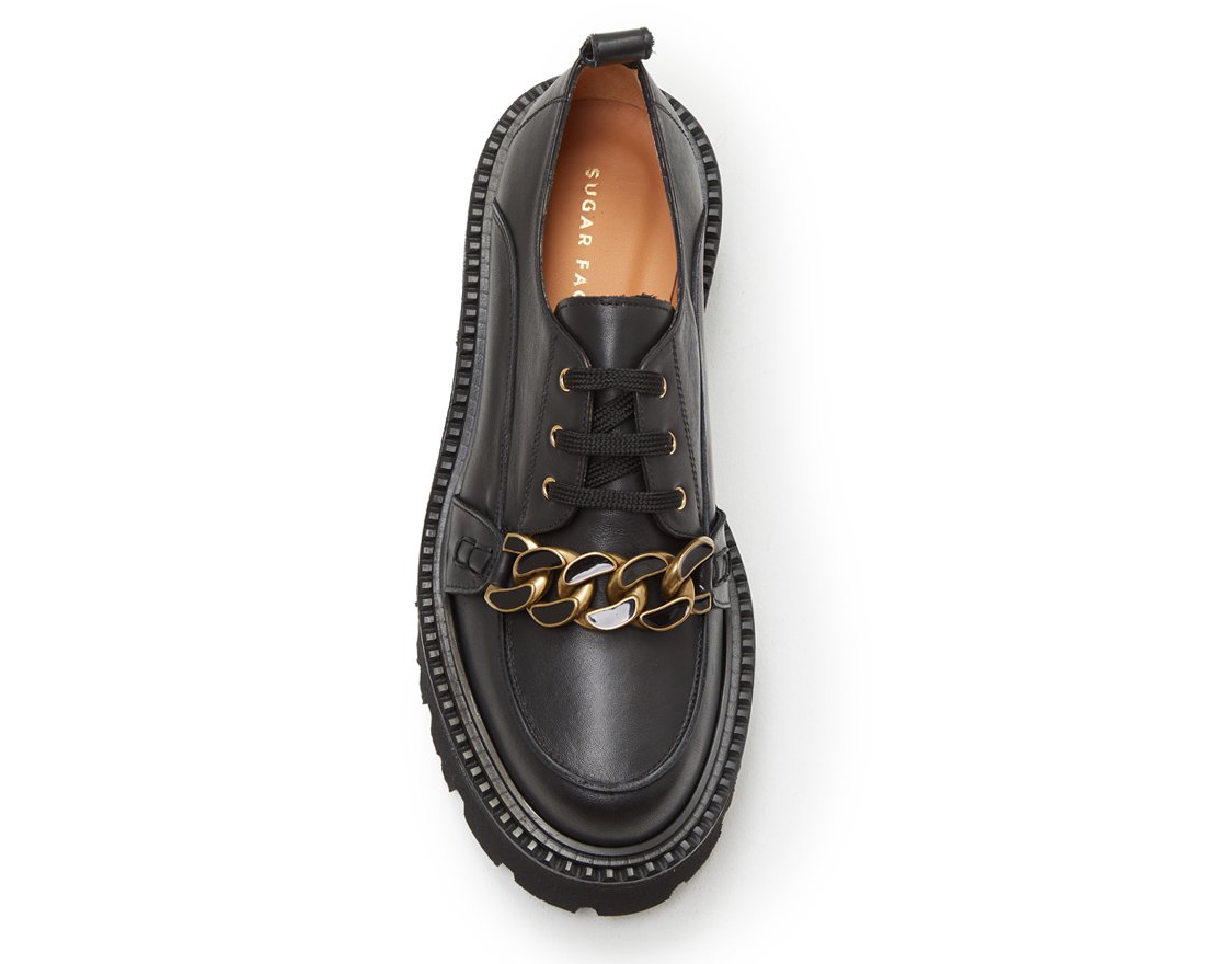 Черные кожаные лоферы - Image 4 of 5