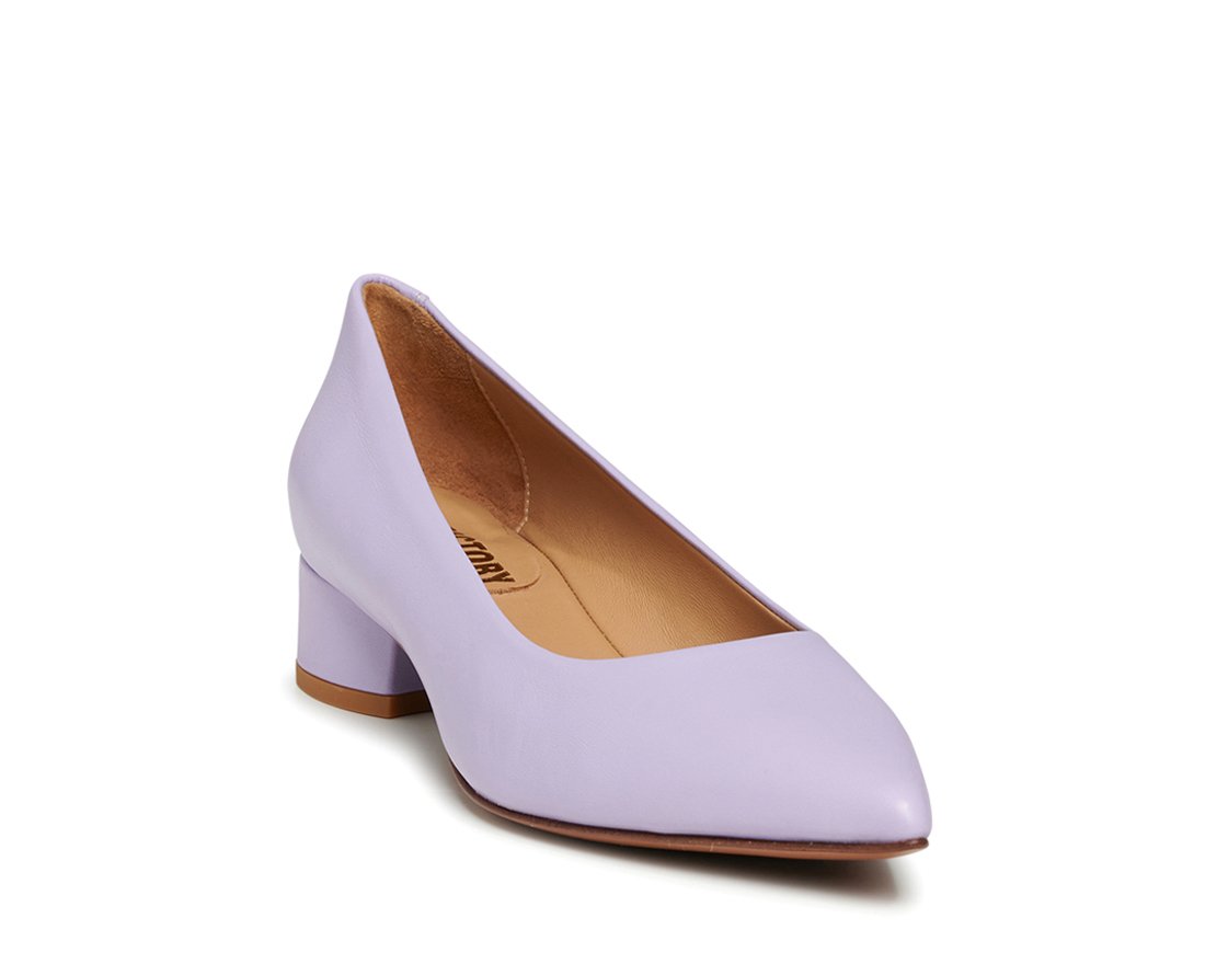 Фиолетовые кожаные туфли - Image 2 of 5