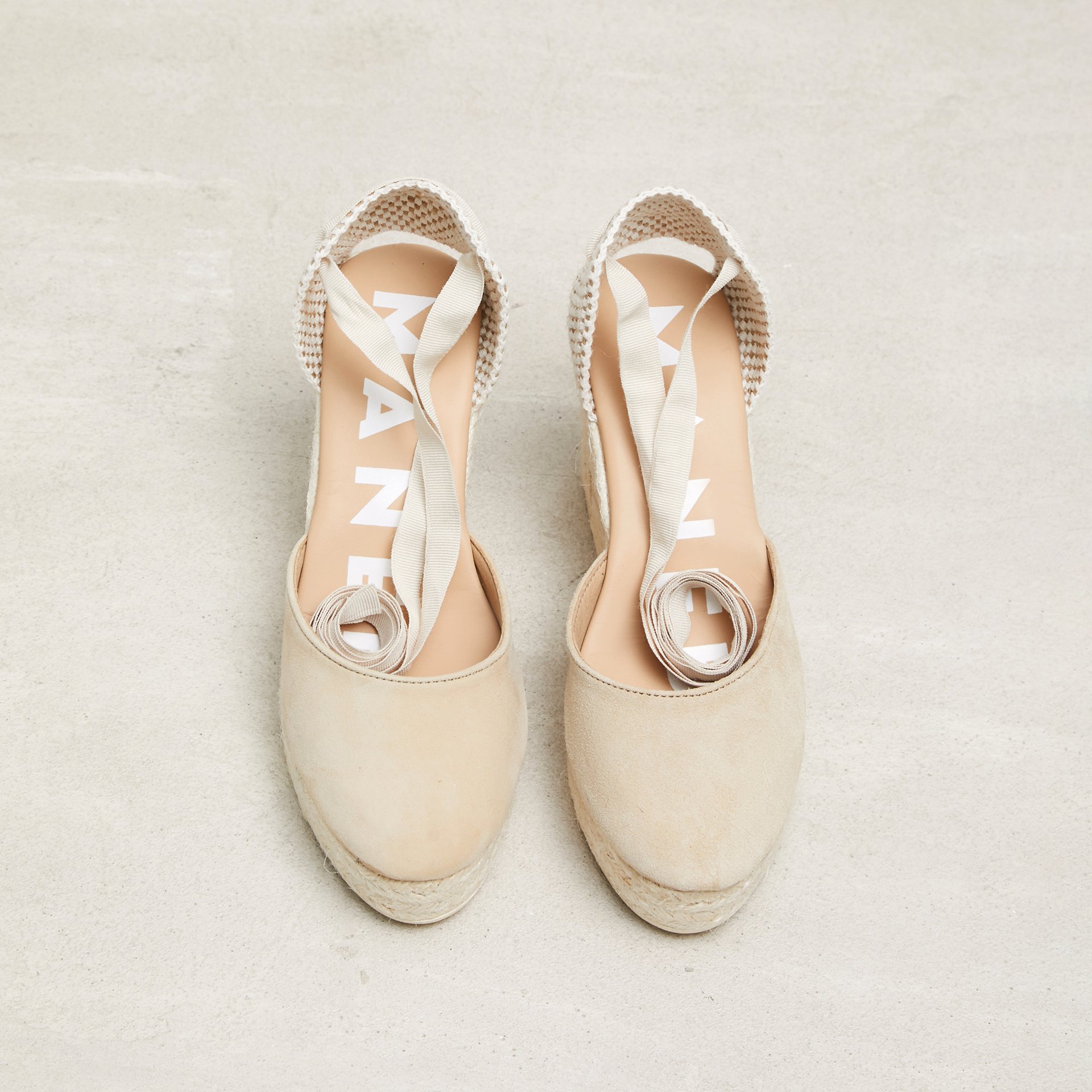 Бежевые замшевые эспадрильи - Image 2 of 5