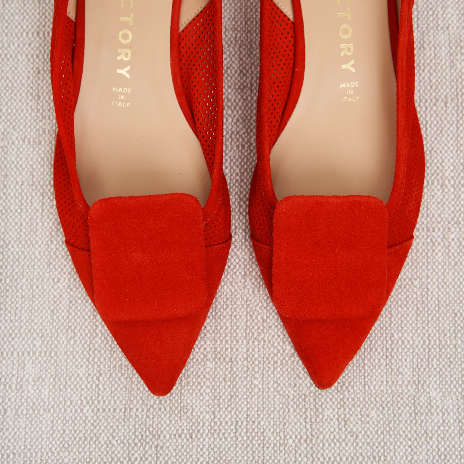 Красные замшевые туфли - Image 3 of 6