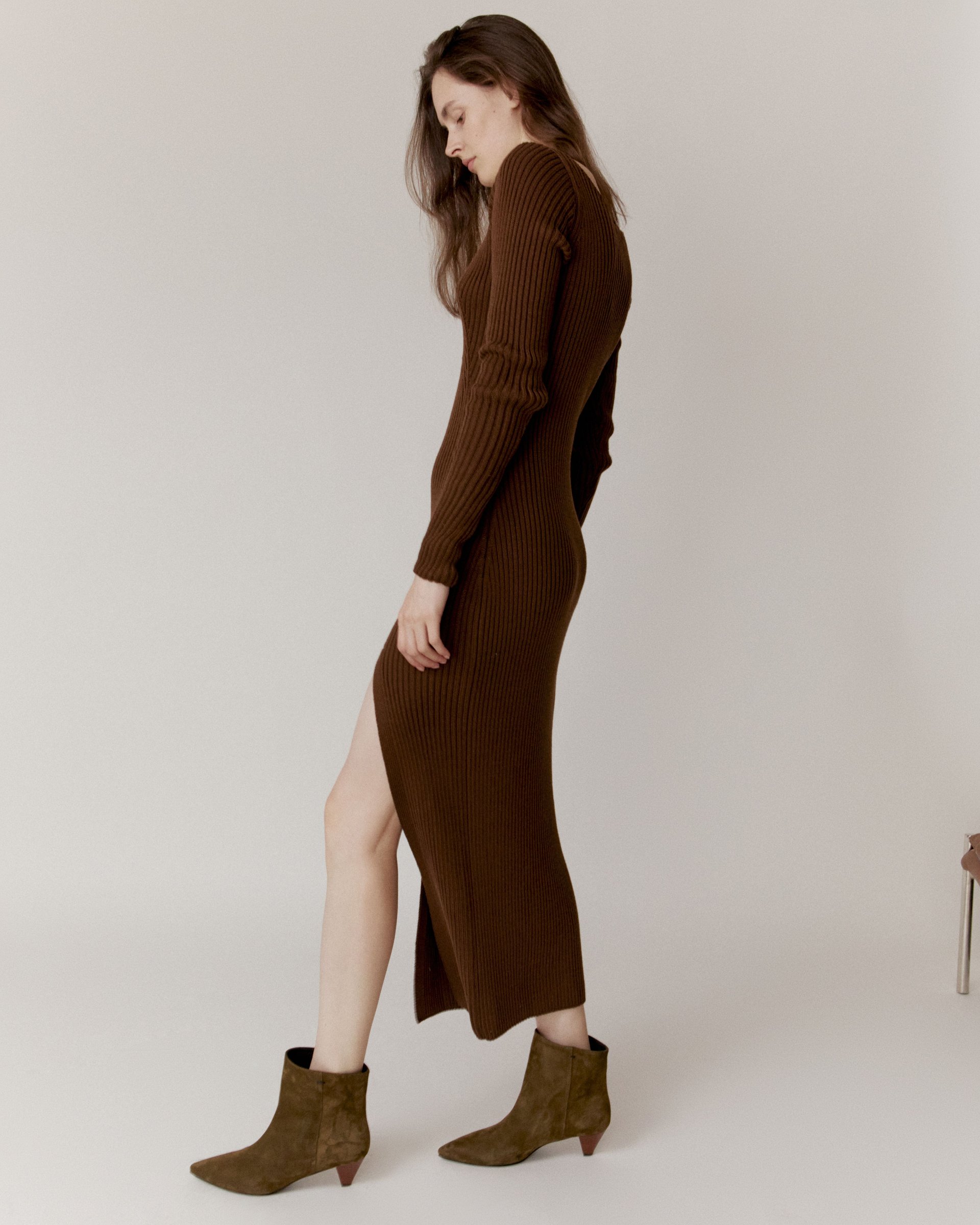 Зеленые замшевые ботильоны - Main image