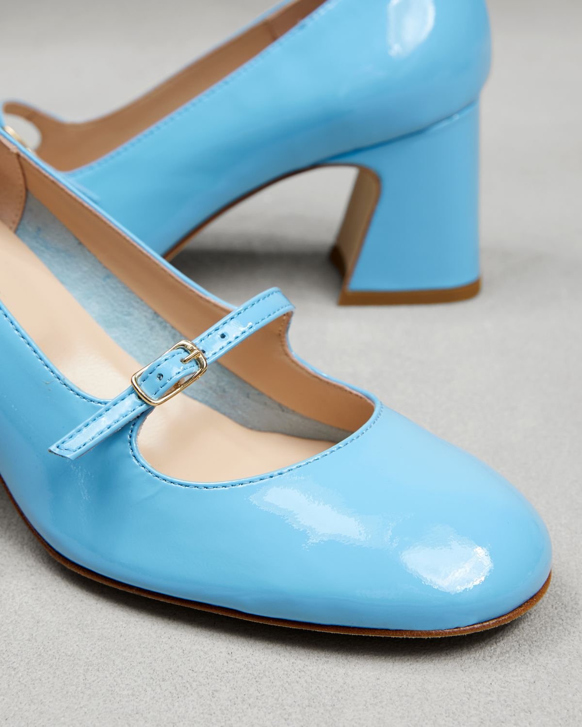 Голубые кожаные туфли - Image 4 of 6