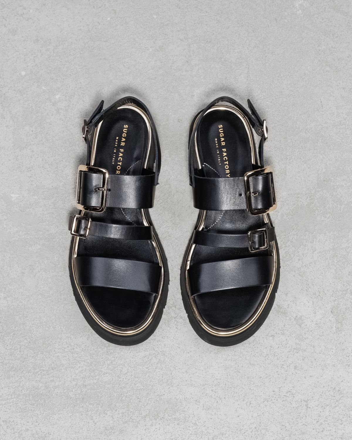 Черные кожаные сандалии - Image 2 of 6