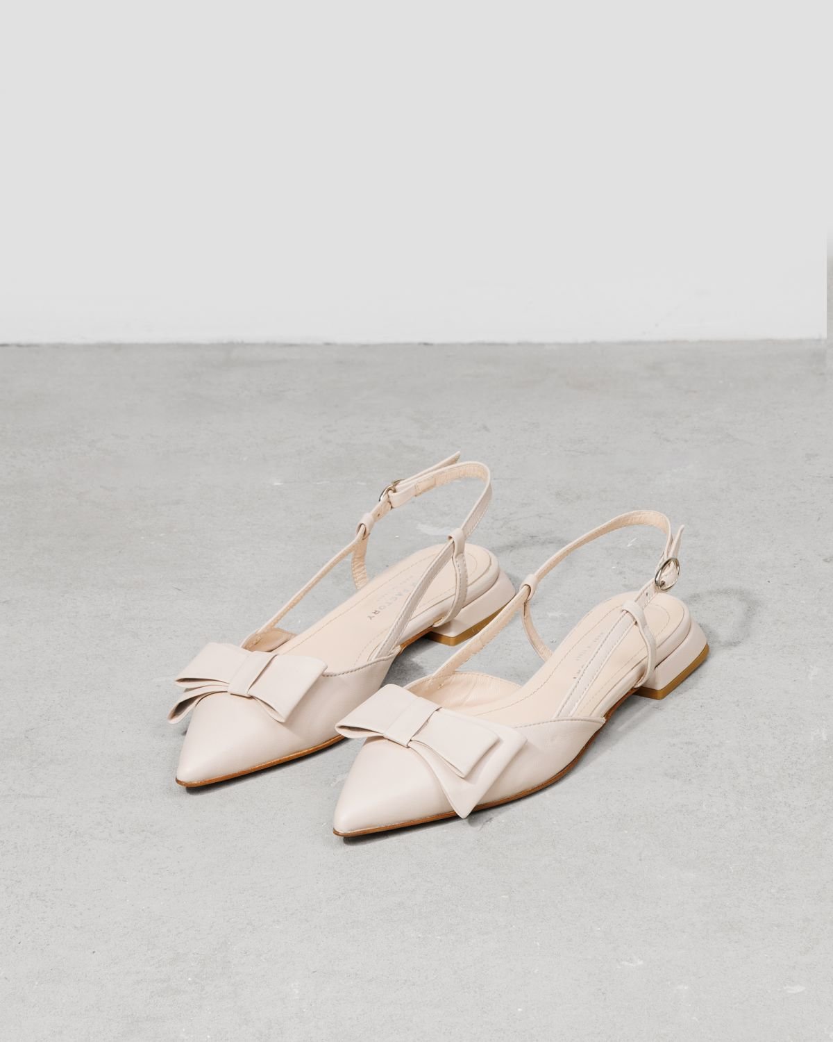 Светло-пудровые кожаные туфли - Image 3 of 6