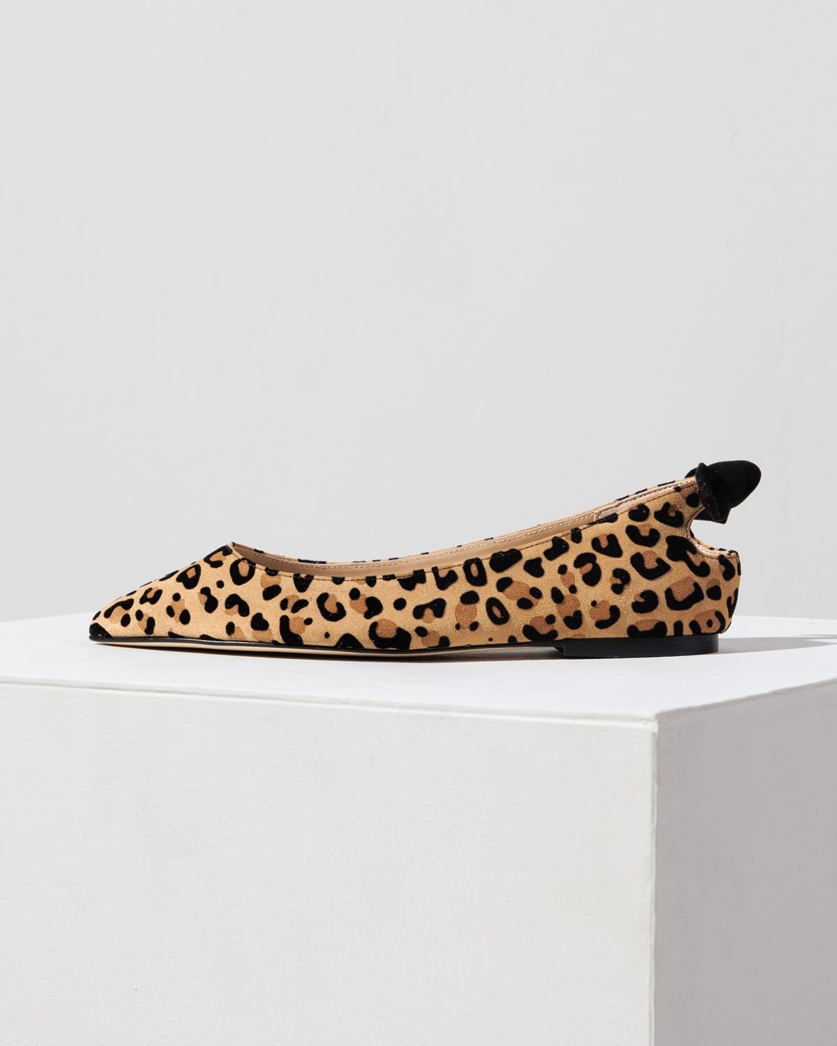 Леопардовые замшевые балетки - Main image