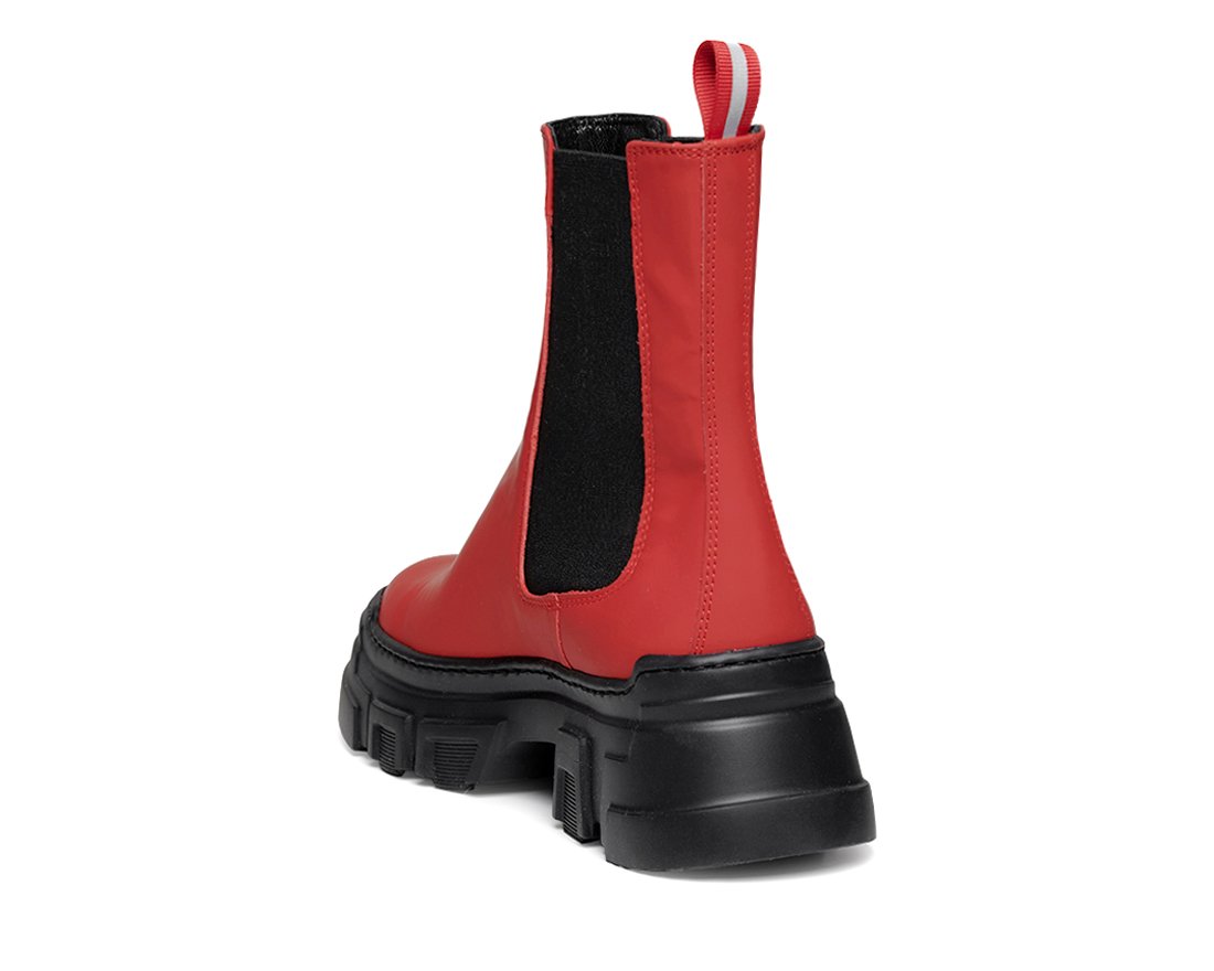 Красные  кожаные челси - Image 3 of 4