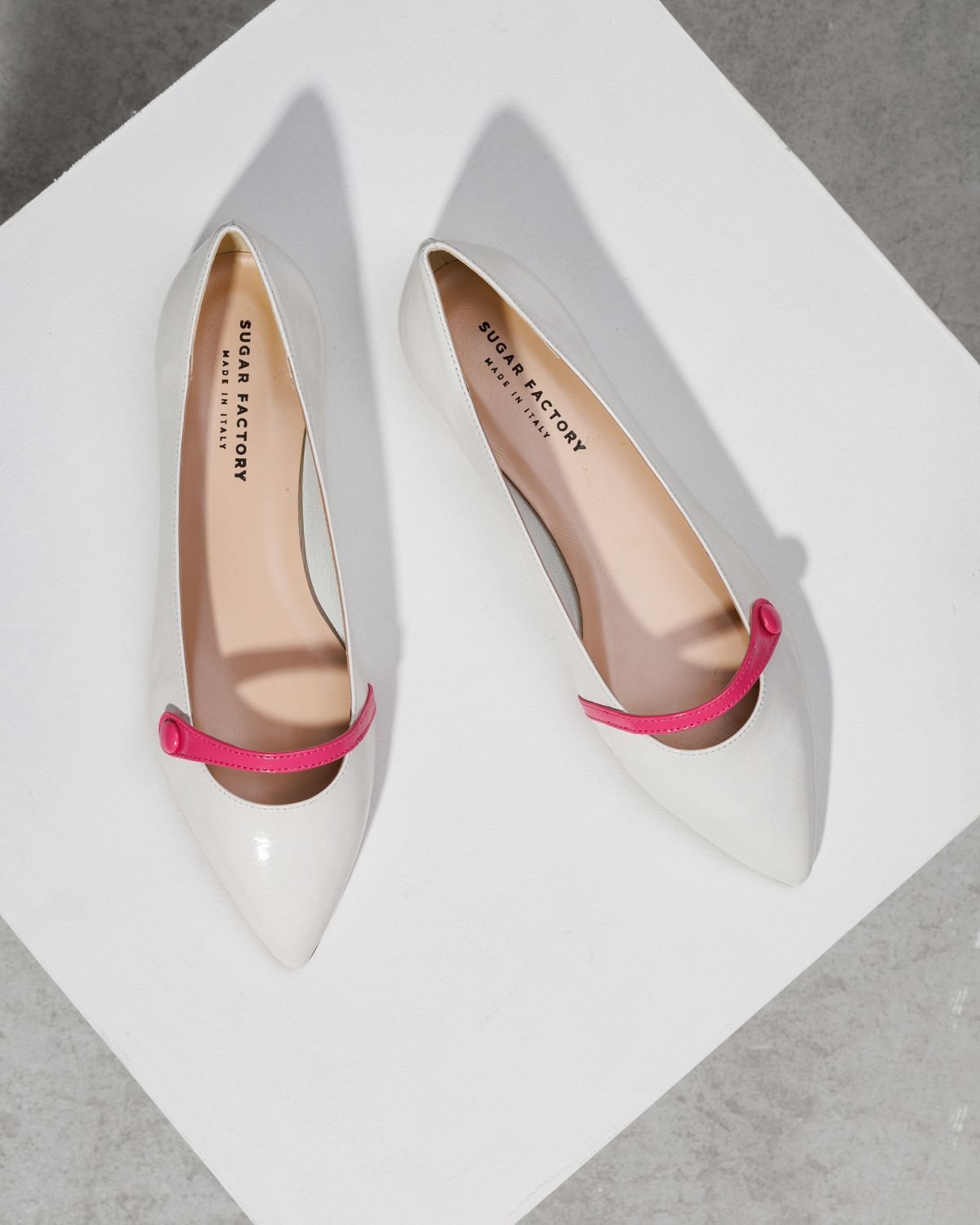 Белые кожаные балетки - Image 2 of 4