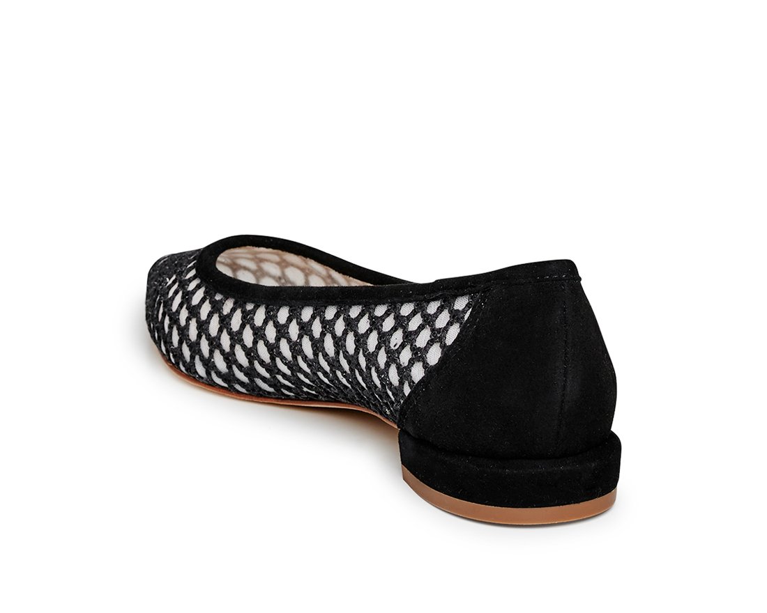 Черные текстильные балетки - Image 3 of 5