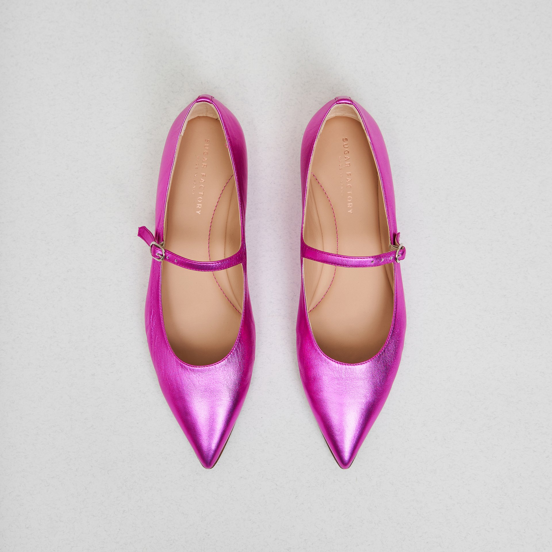 Блестящие розовые балетки - Image 2 of 6