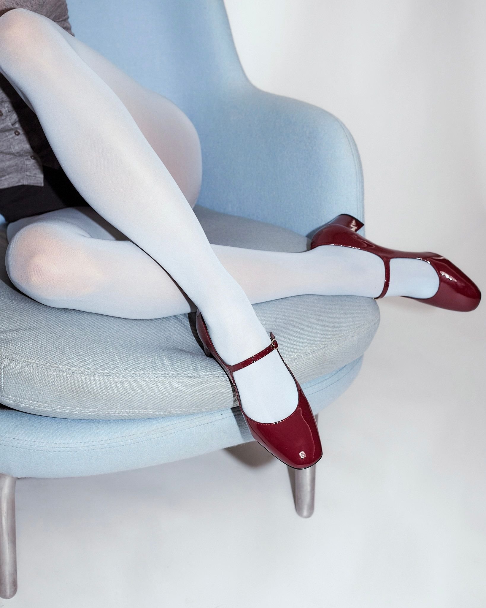 Бордовые кожаные туфли - Image 2 of 6