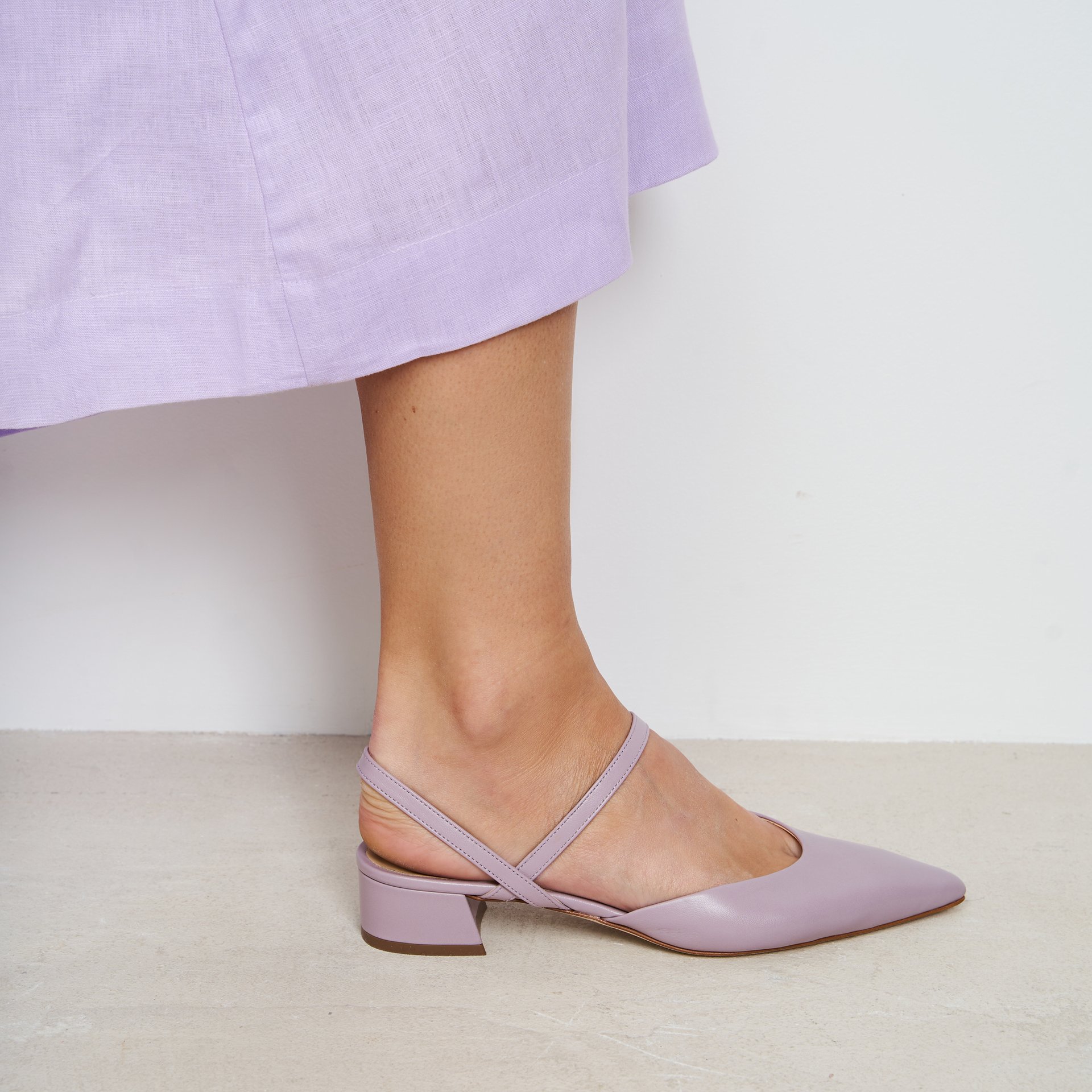 Фиолетовые кожаные туфли - Image 5 of 6