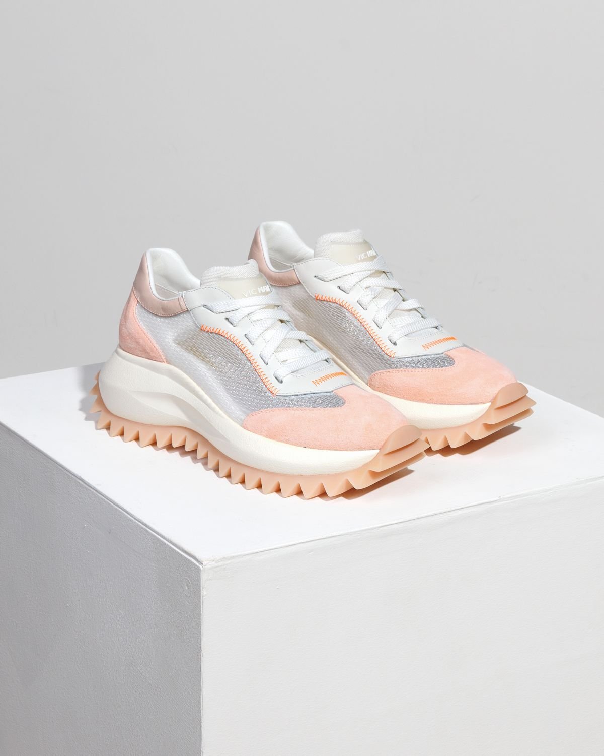 Светло-розовые текстильные кеды - Image 3 of 4