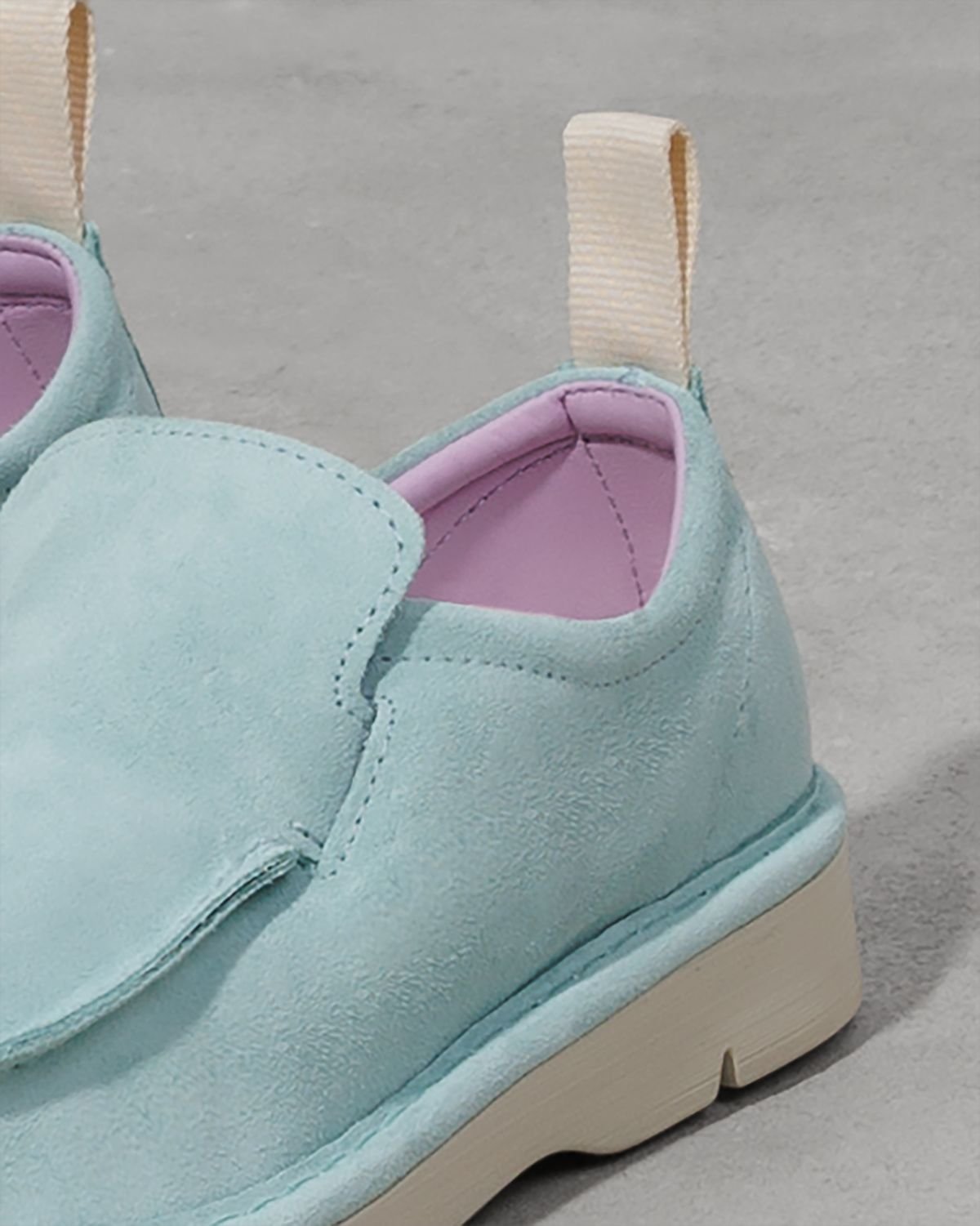 Светло-бирюзовые замшевые мокасины - Image 4 of 6