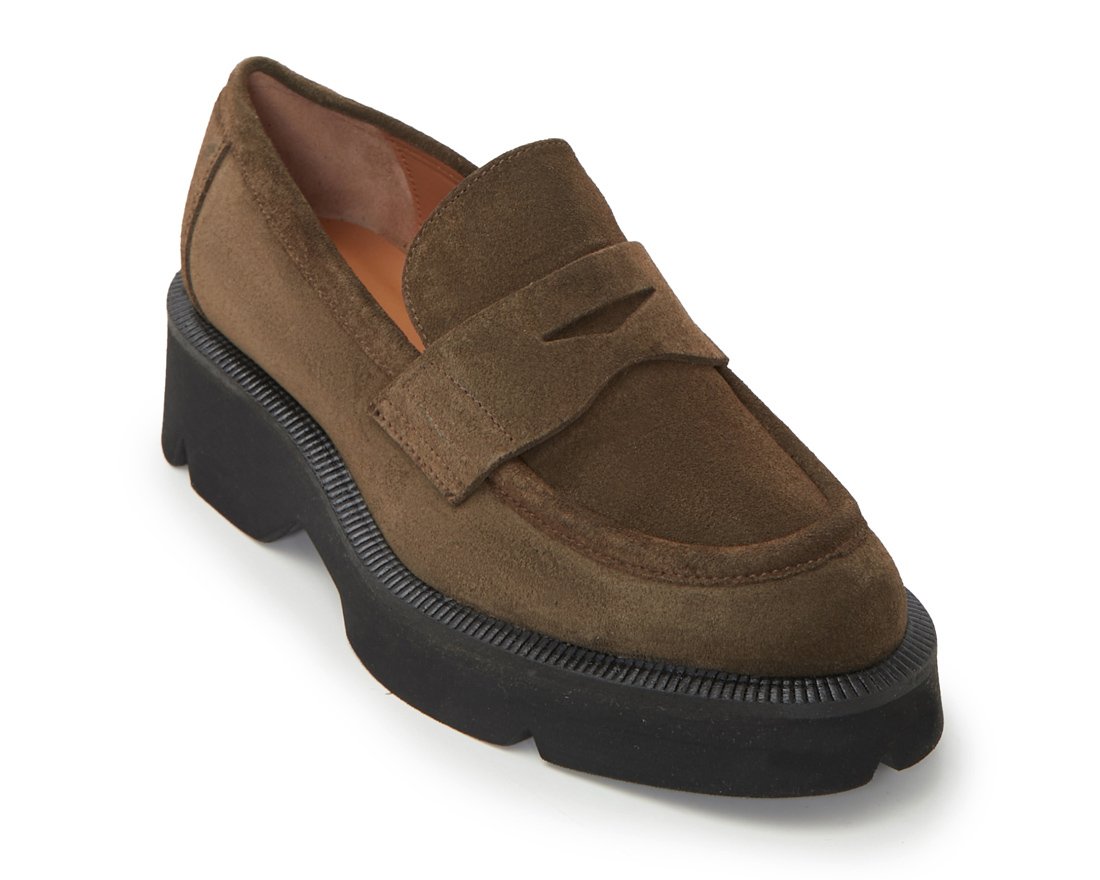 Коричневые замшевые лоферы - Image 2 of 5