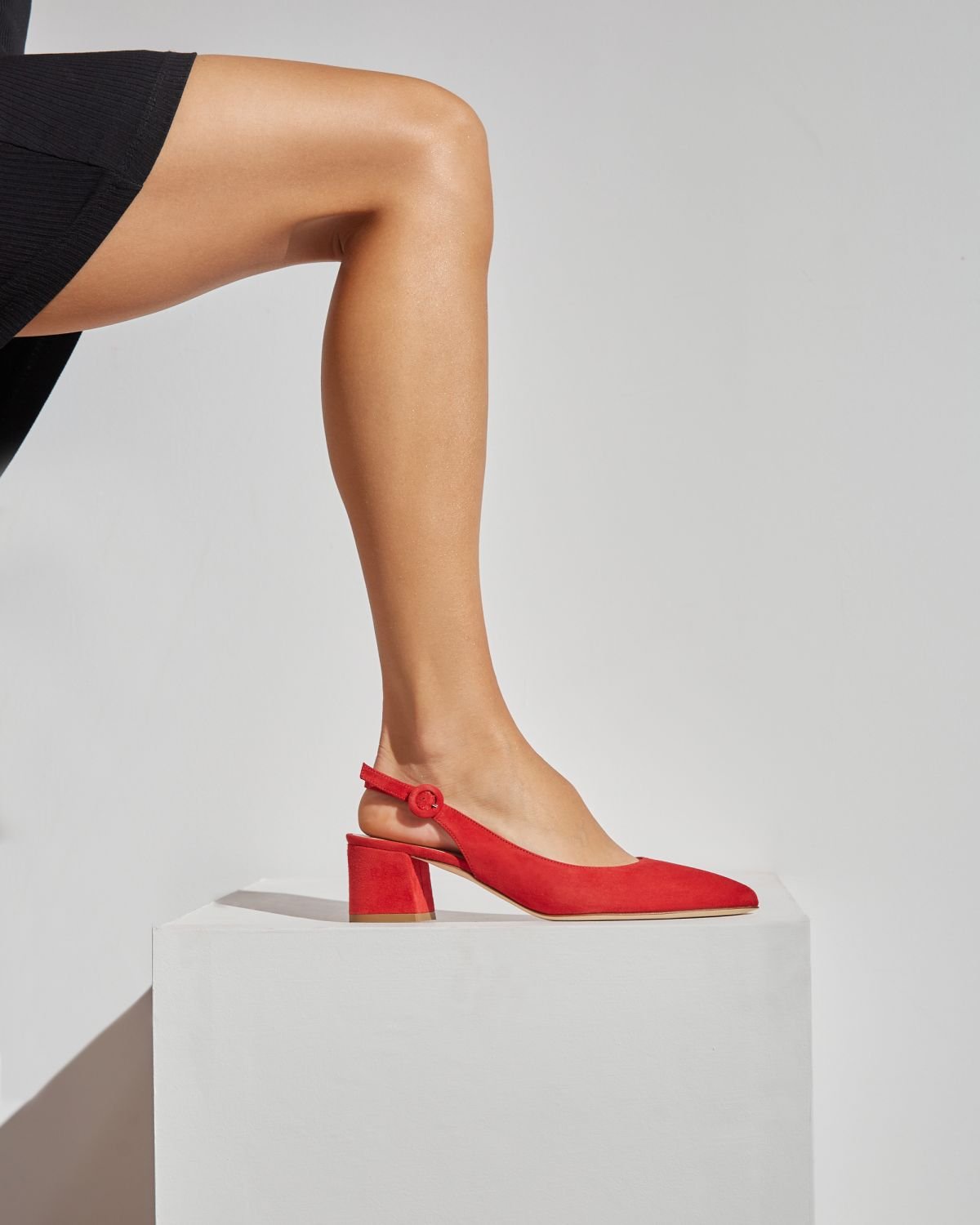 Красные замшевые туфли - Image 5 of 7