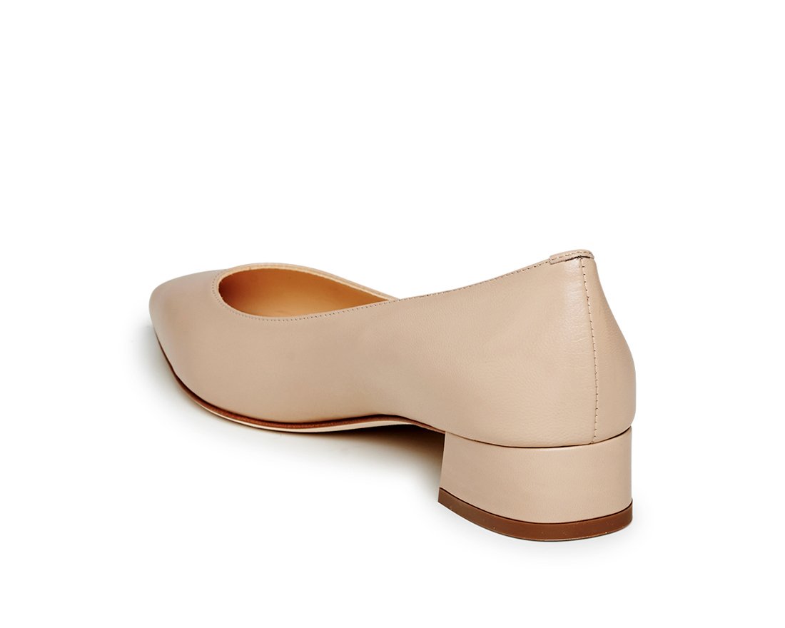 Бежевые кожаные туфли - Image 3 of 5