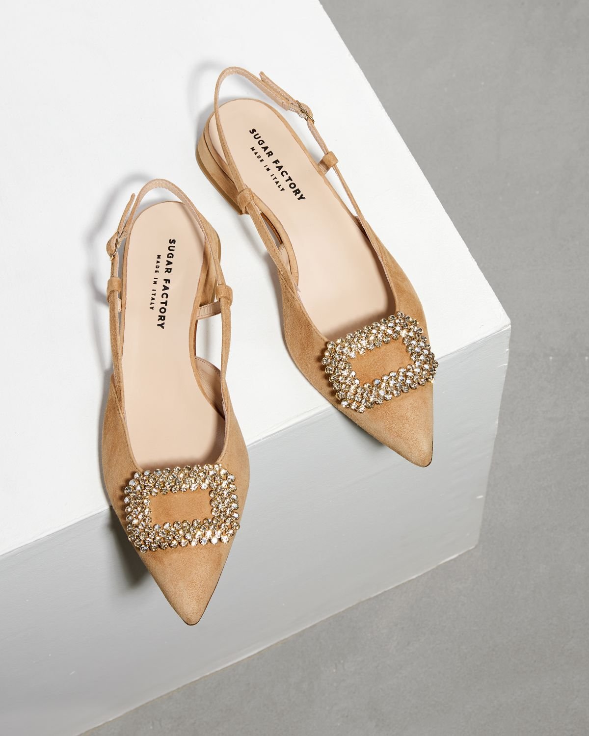 Песочные замшевые туфли - Image 2 of 7