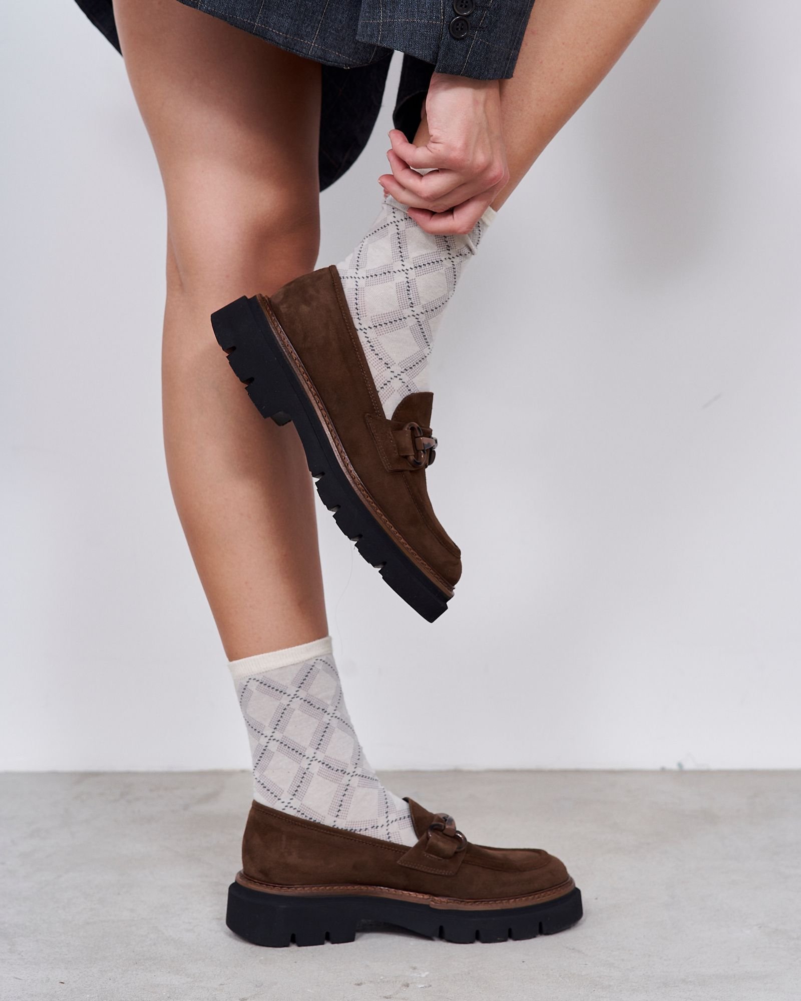 Коричневые замшевые лоферы - Image 6 of 6