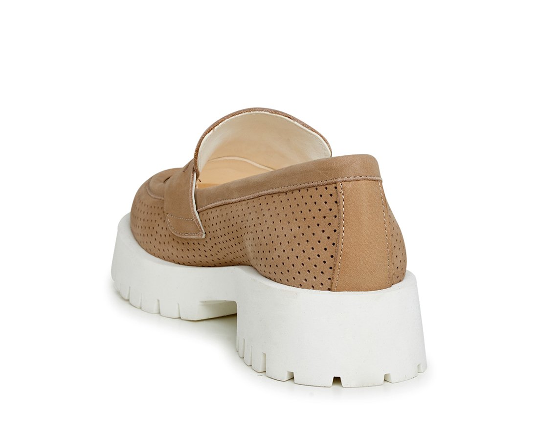 Бежевые лоферы из нубука - Image 3 of 5