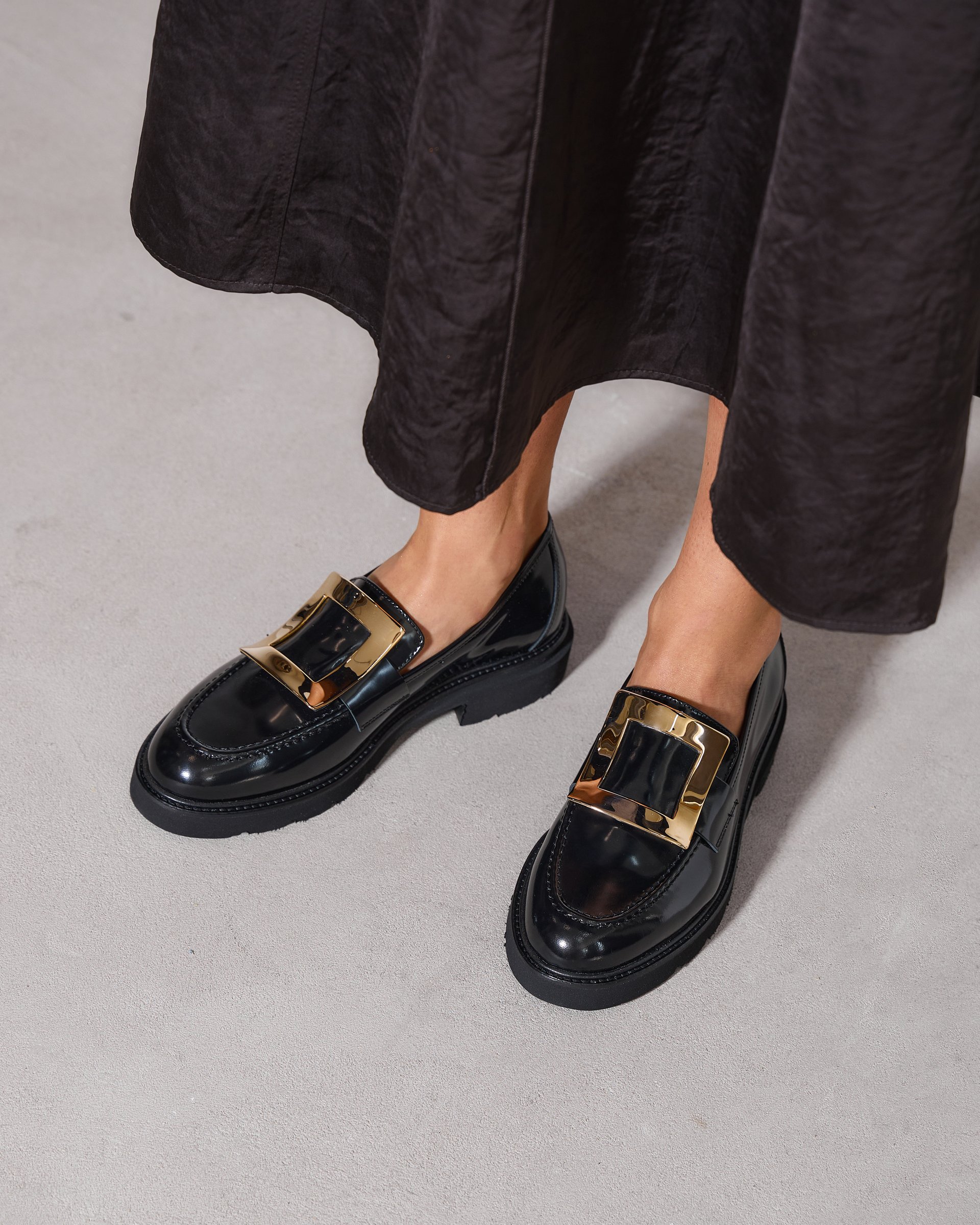 Черные кожаные лоферы - Image 5 of 6