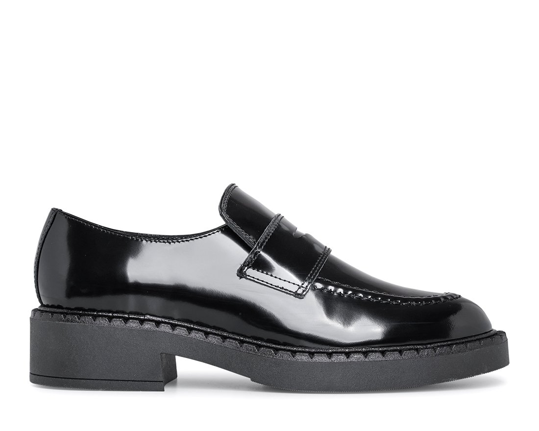 Черные кожаные лоферы - Main image