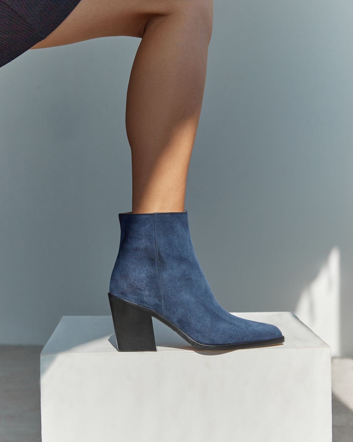 Синие замшевые ботильоны - Image 8 of 8