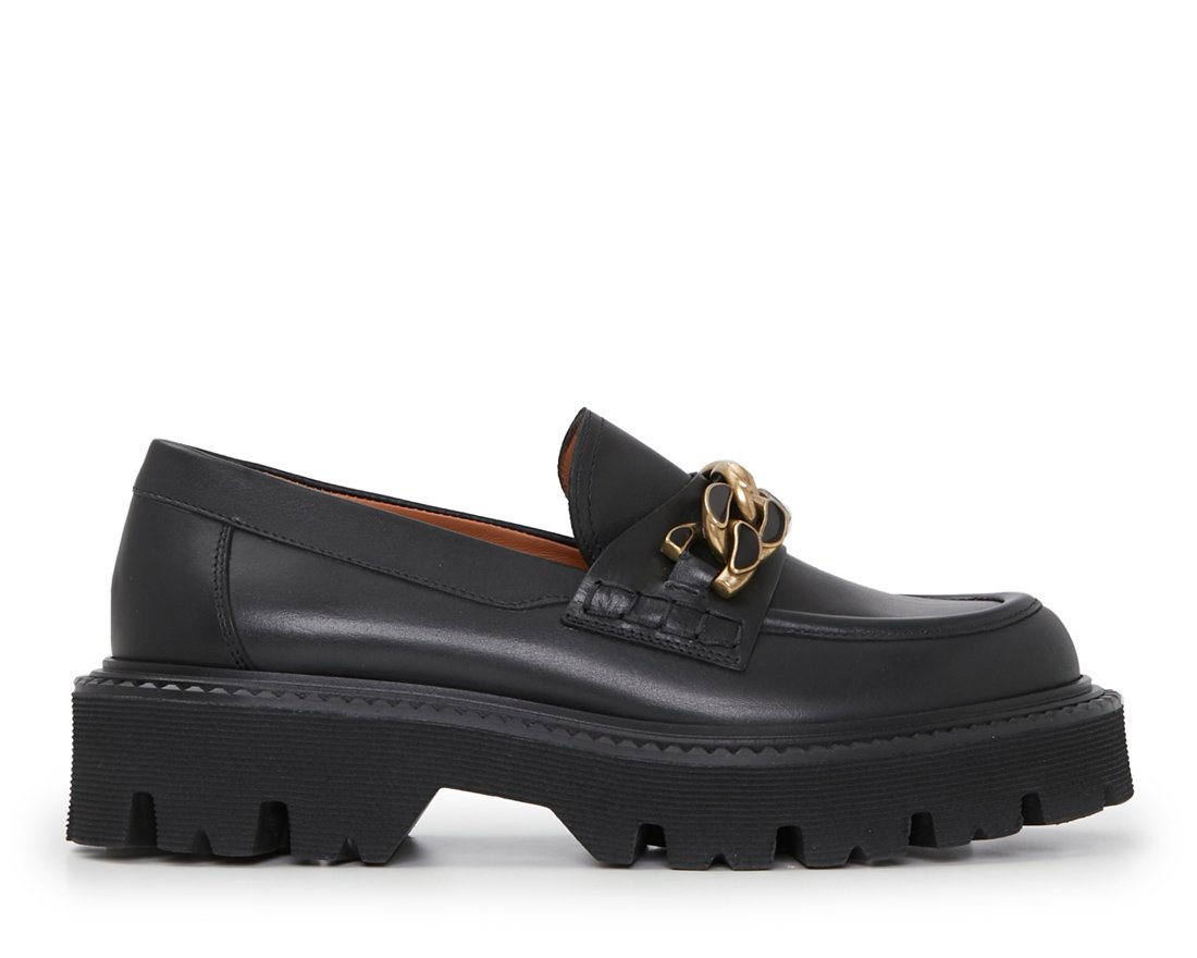 Черные кожаные лоферы - Main image