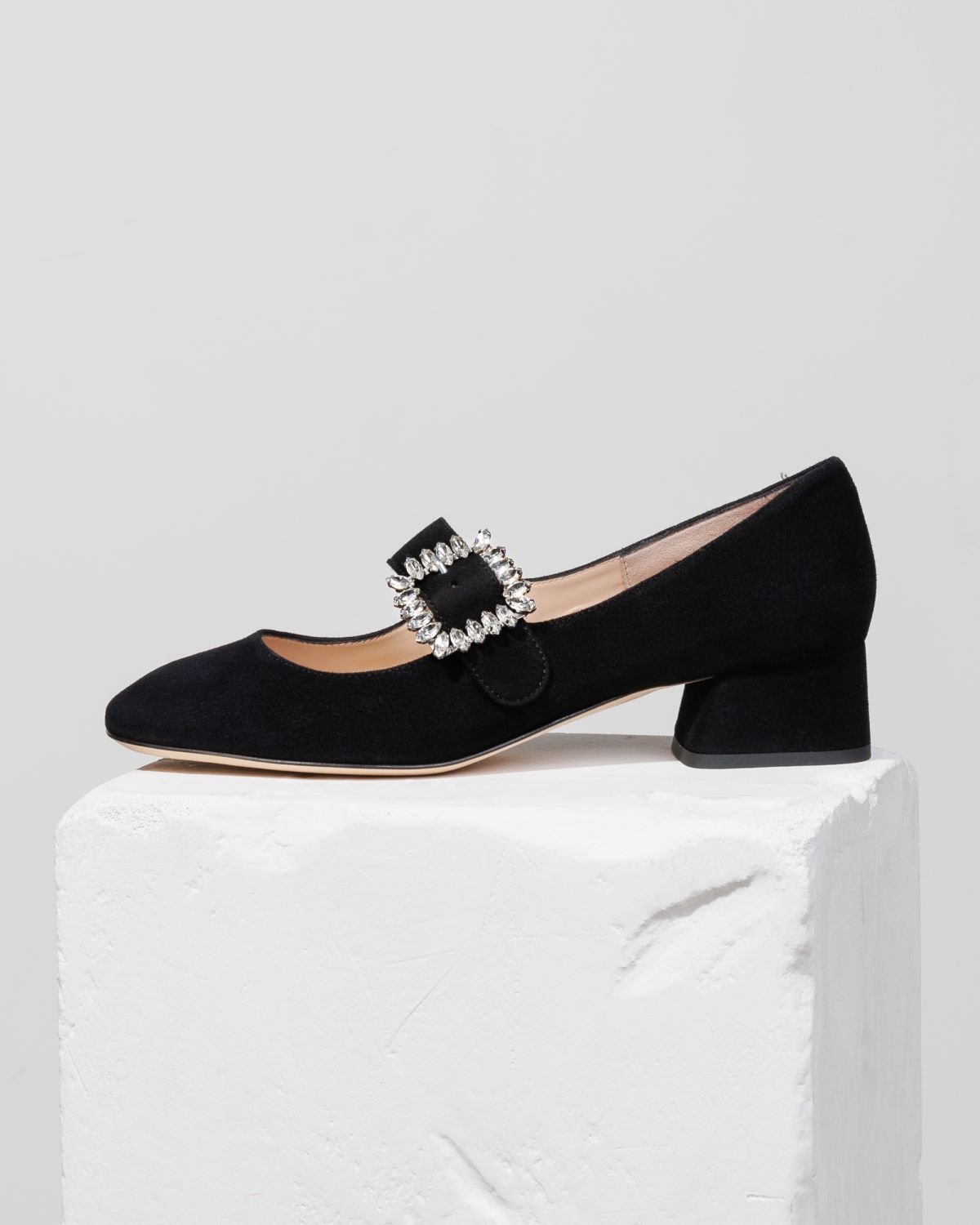 Черные замшевые туфли - Main image