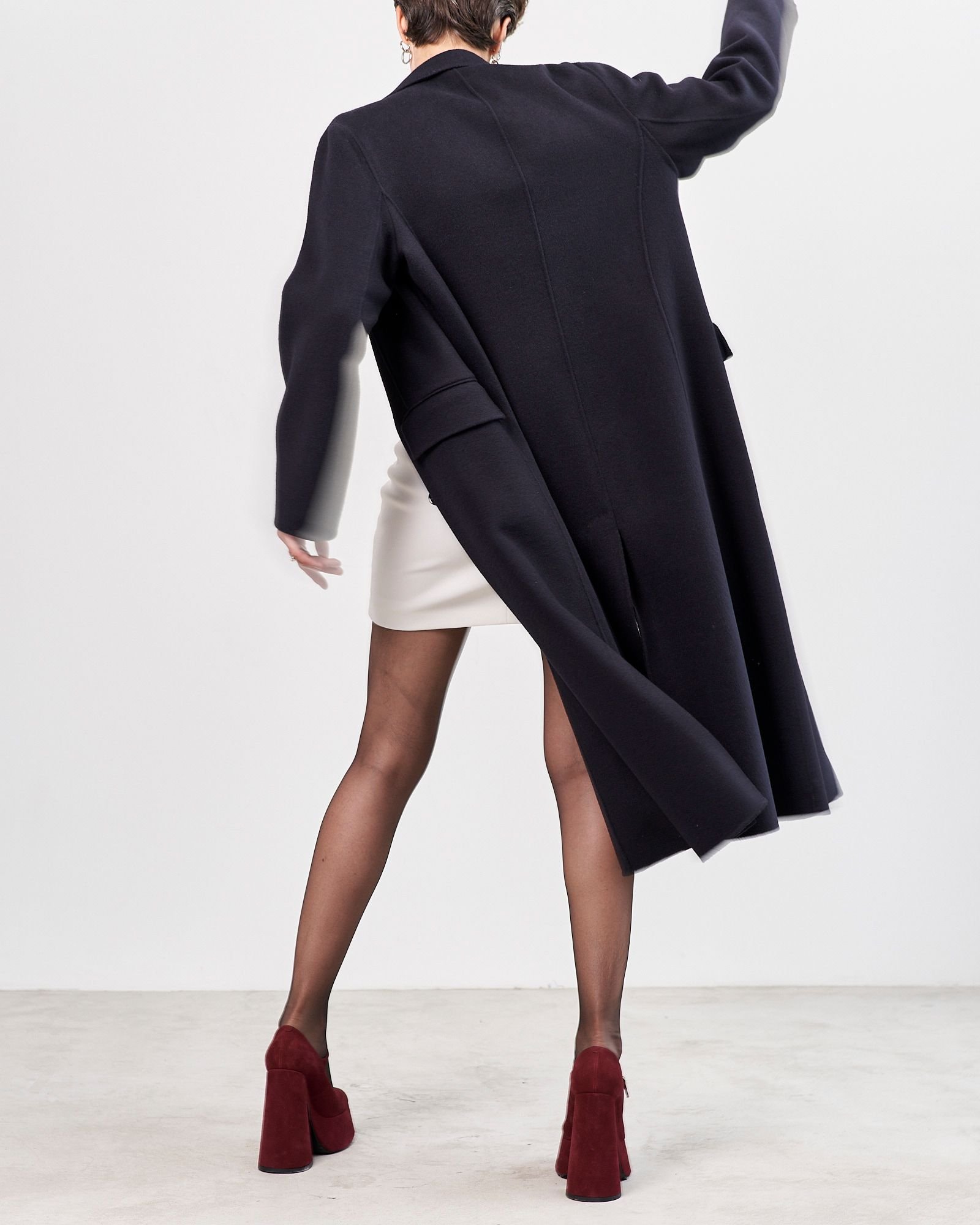 Бордовые замшевые туфли - Main image